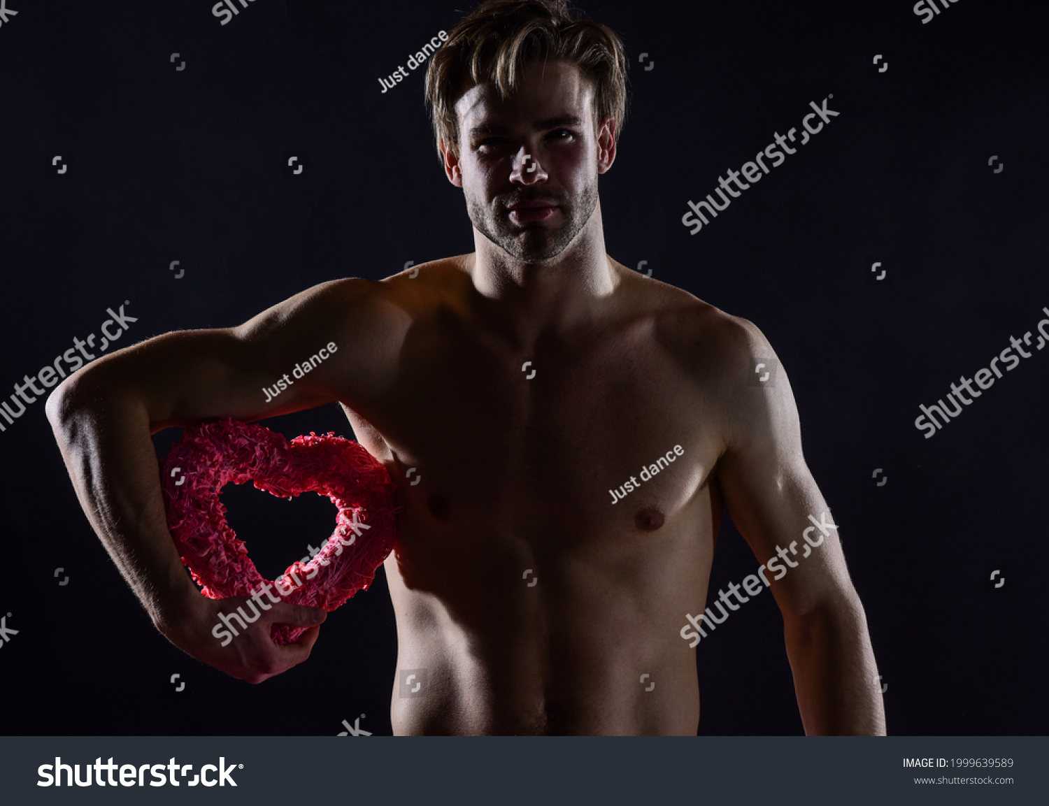 Sexy Muscular Macho Man Naked Chest Stock Photo 1999639589 Shutterstock