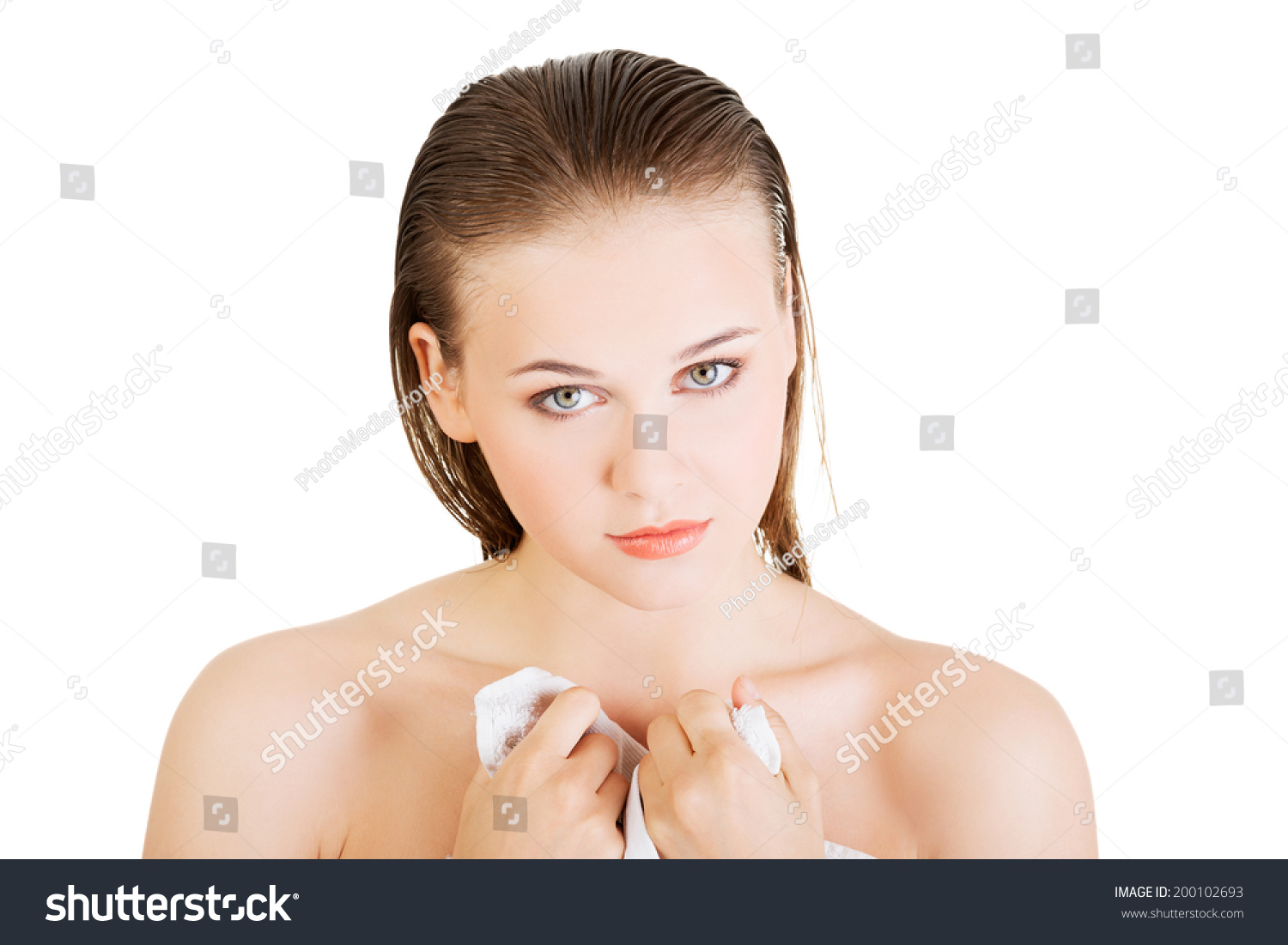 Happy Nude Woman Perfect Body Posing Stock Photo Shutterstock