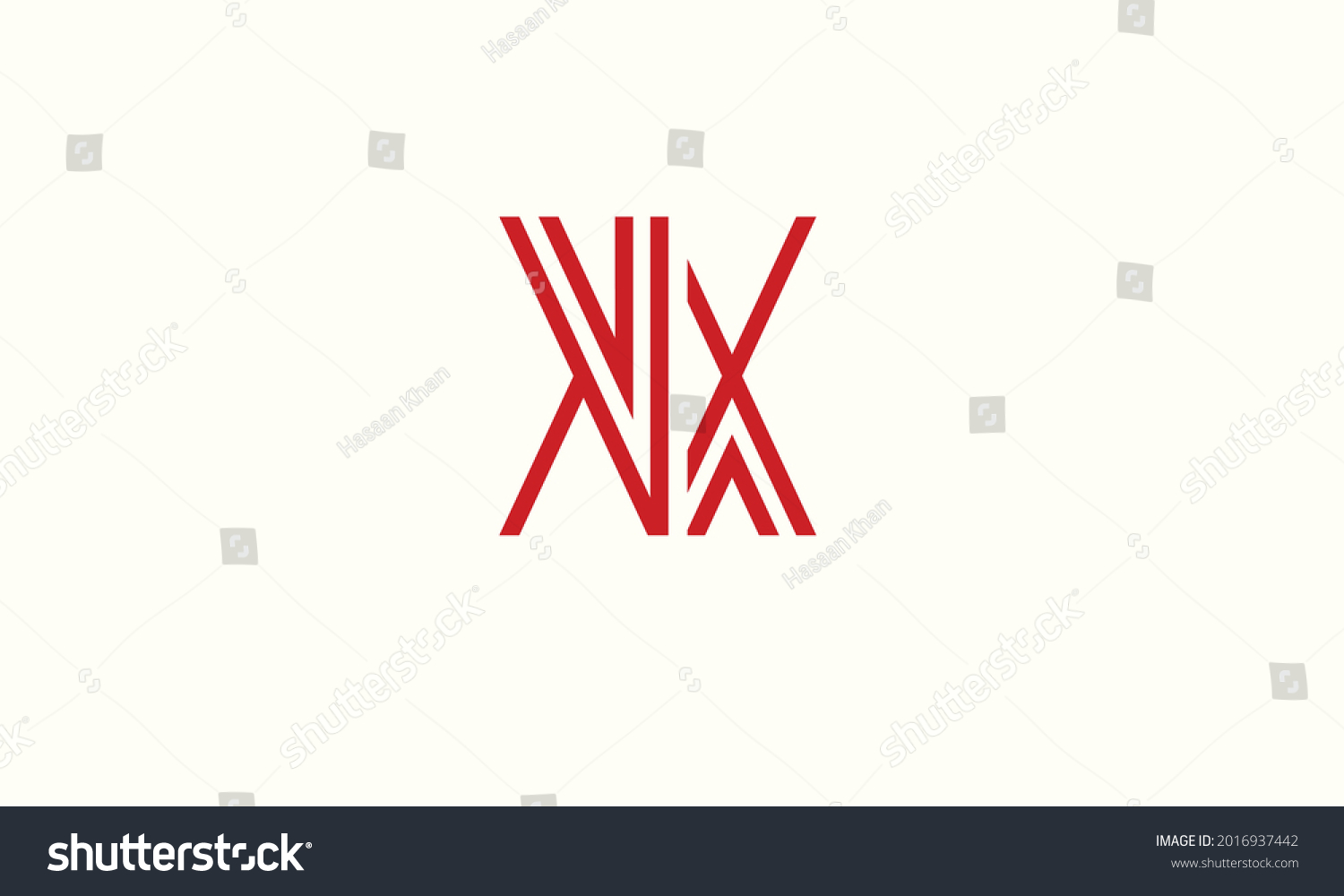 Alphabet Letters Initials Monogram Logo Xv Stock Vector Royalty Free