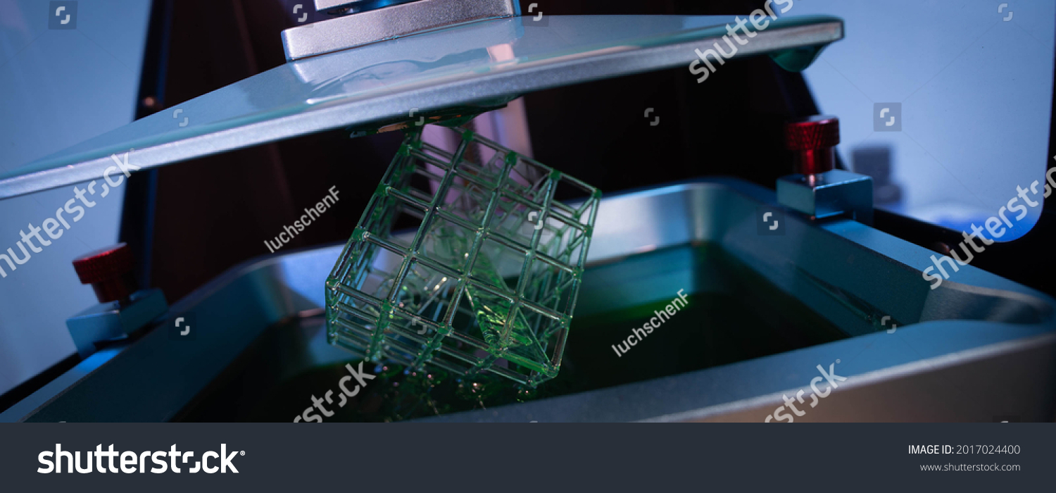 Sla Stereolithography Dlp Digital Light Processing Stock Photo