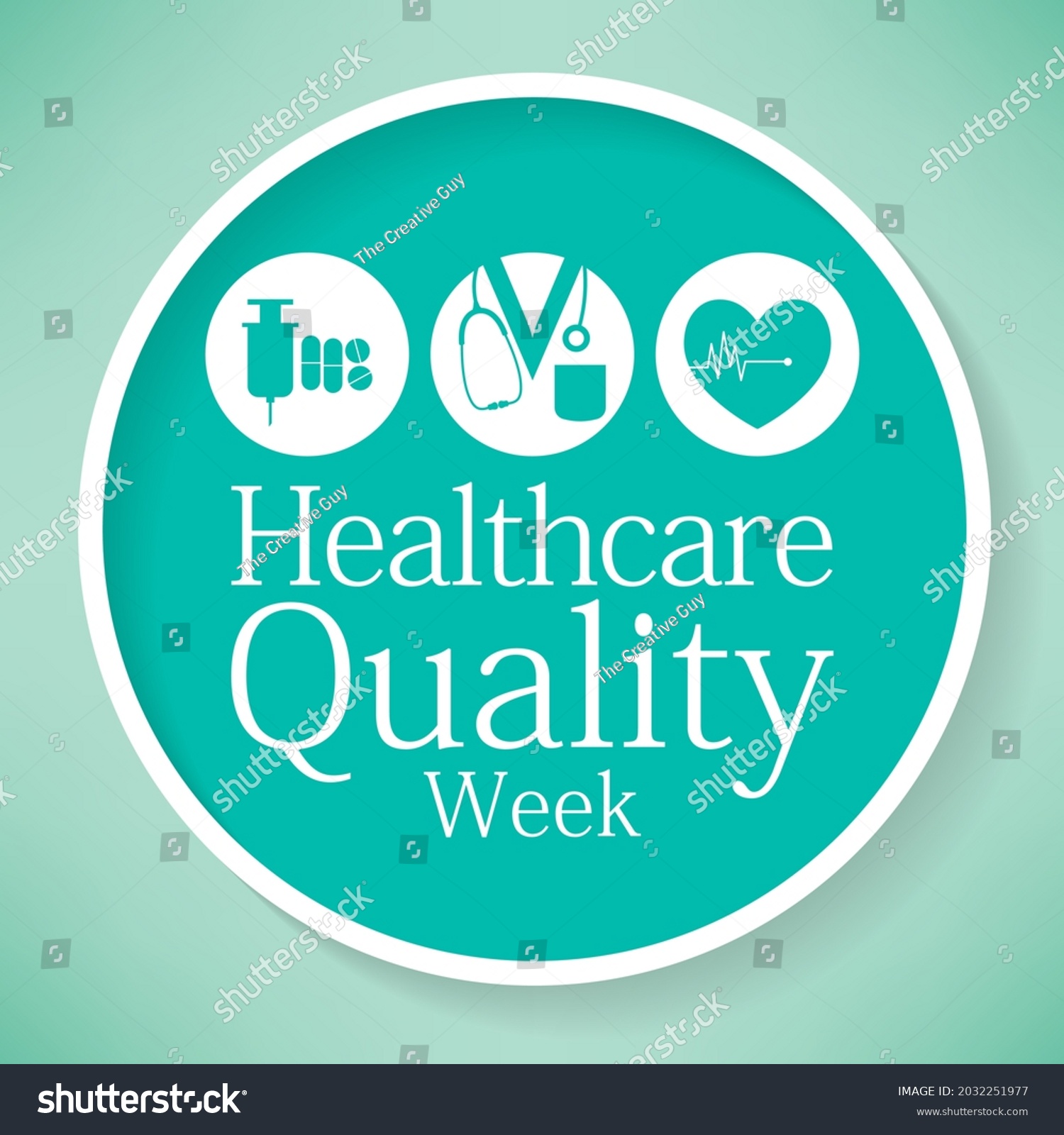 National Healthcare Quality Week Hqw Observed Stock Vector Royalty