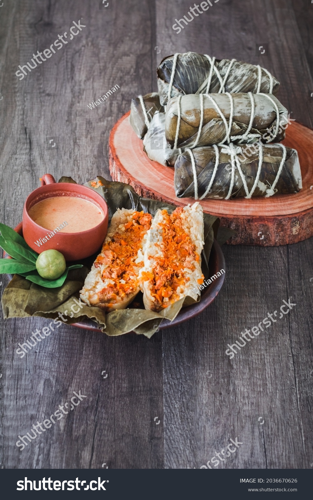 Aremarem Traditional Indonesian Food Filled Rice Stock Photo 2036670626