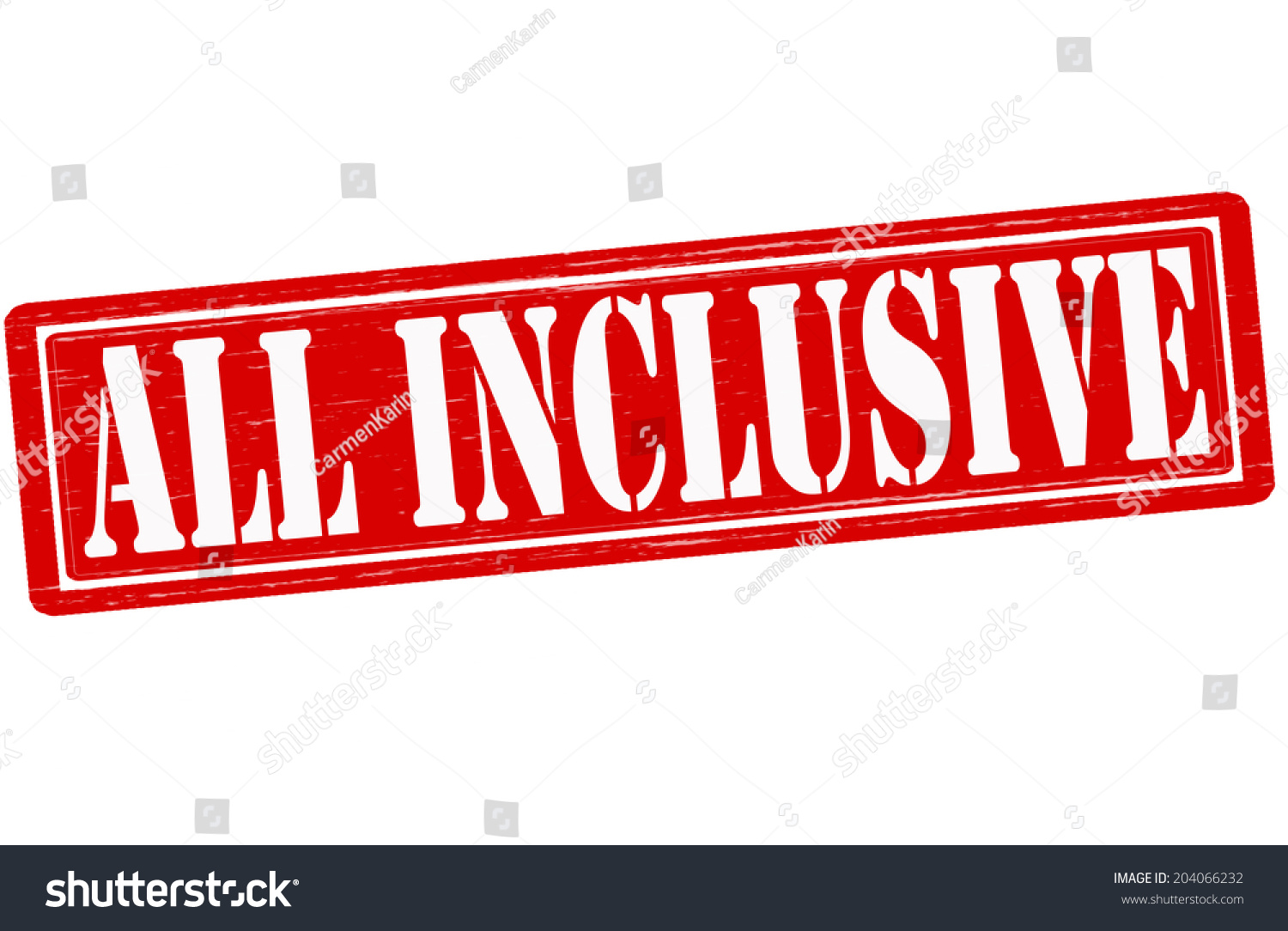 Stamp Text All Inclusive Insidevector Illustration Stock Vector