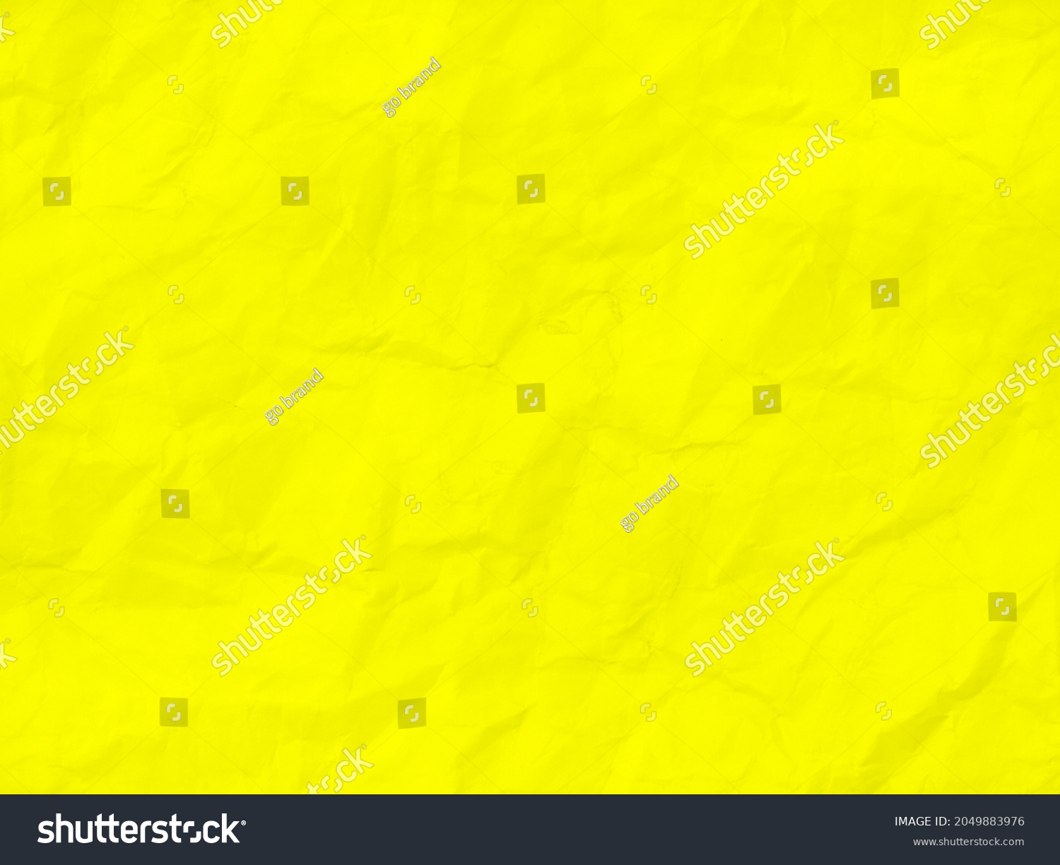 Yellow Crumpled Paper Texture Background Stock Illustration