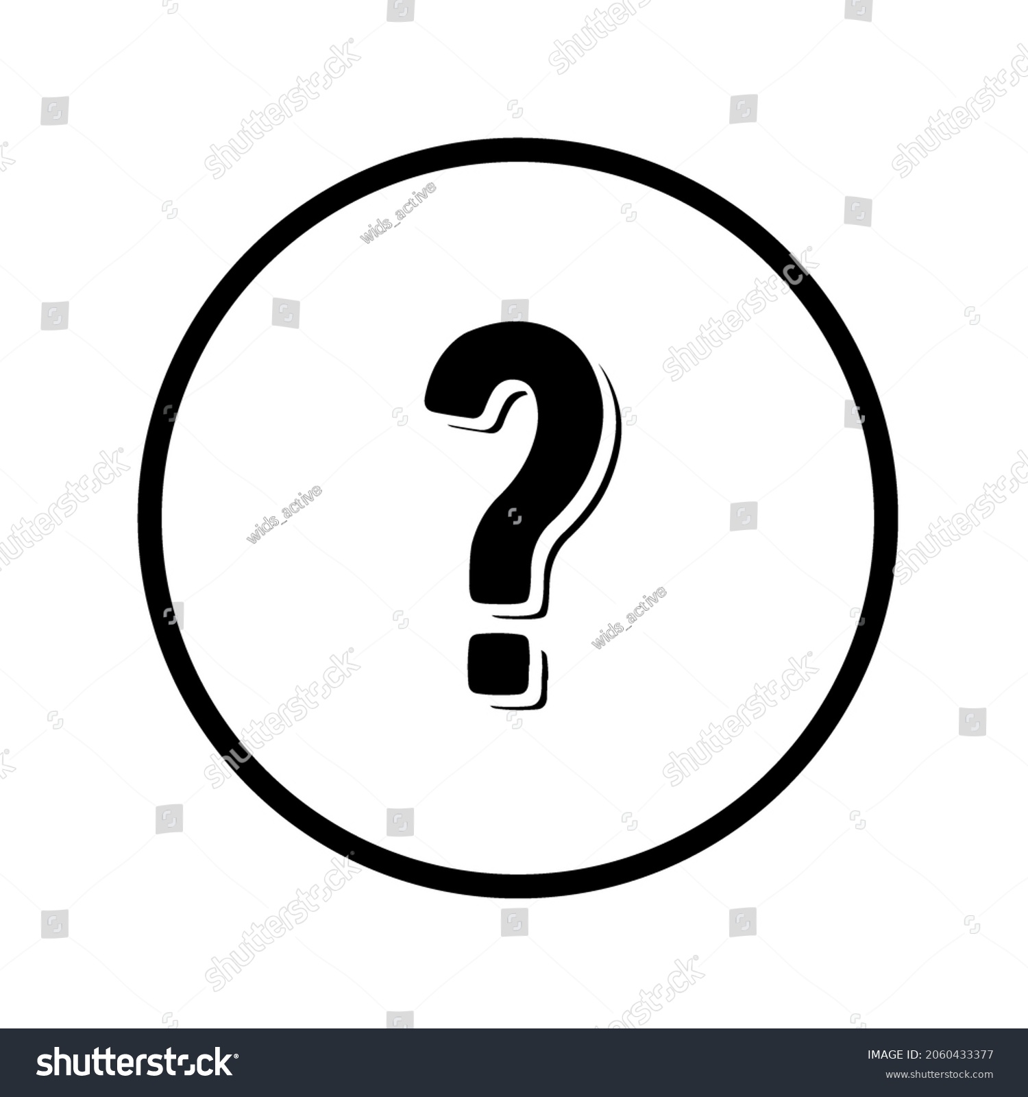 Vector Design Question Mark Icon Illustration Stock Vector Royalty