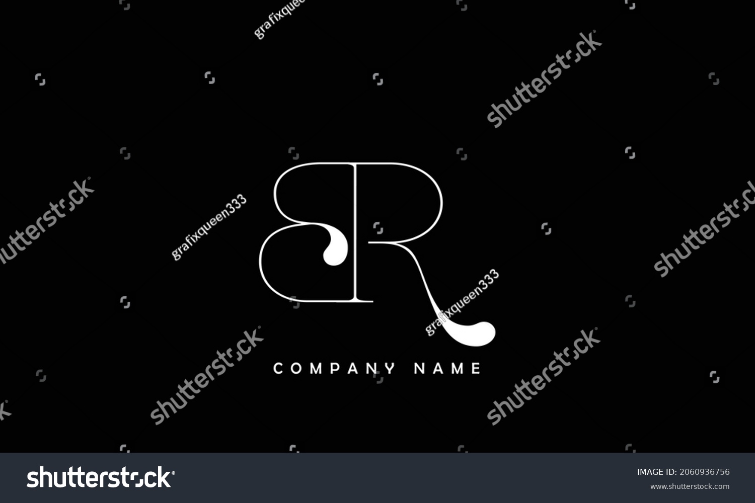 Br Rb Alphabets Letters Logo Monogram Stock Vector Royalty Free