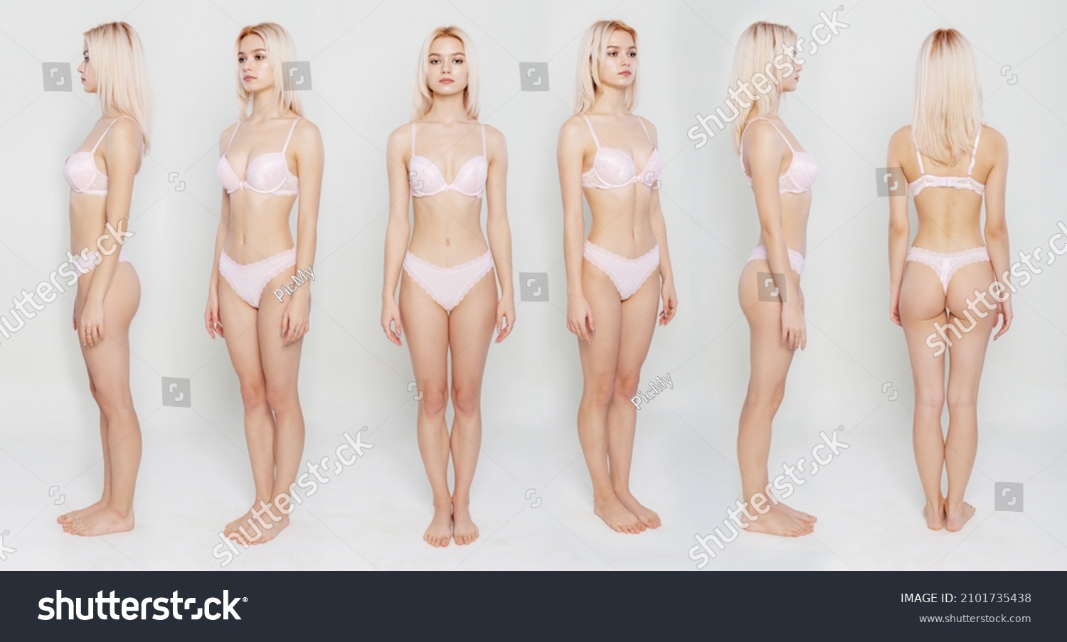 Naked Woman Front View Shutterstock