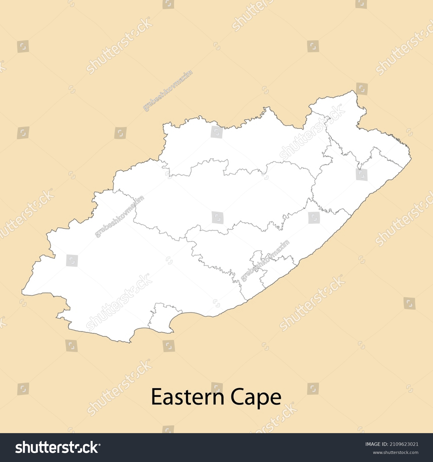 Eastern Cape Map Images Stock Photos Vectors Shutterstock