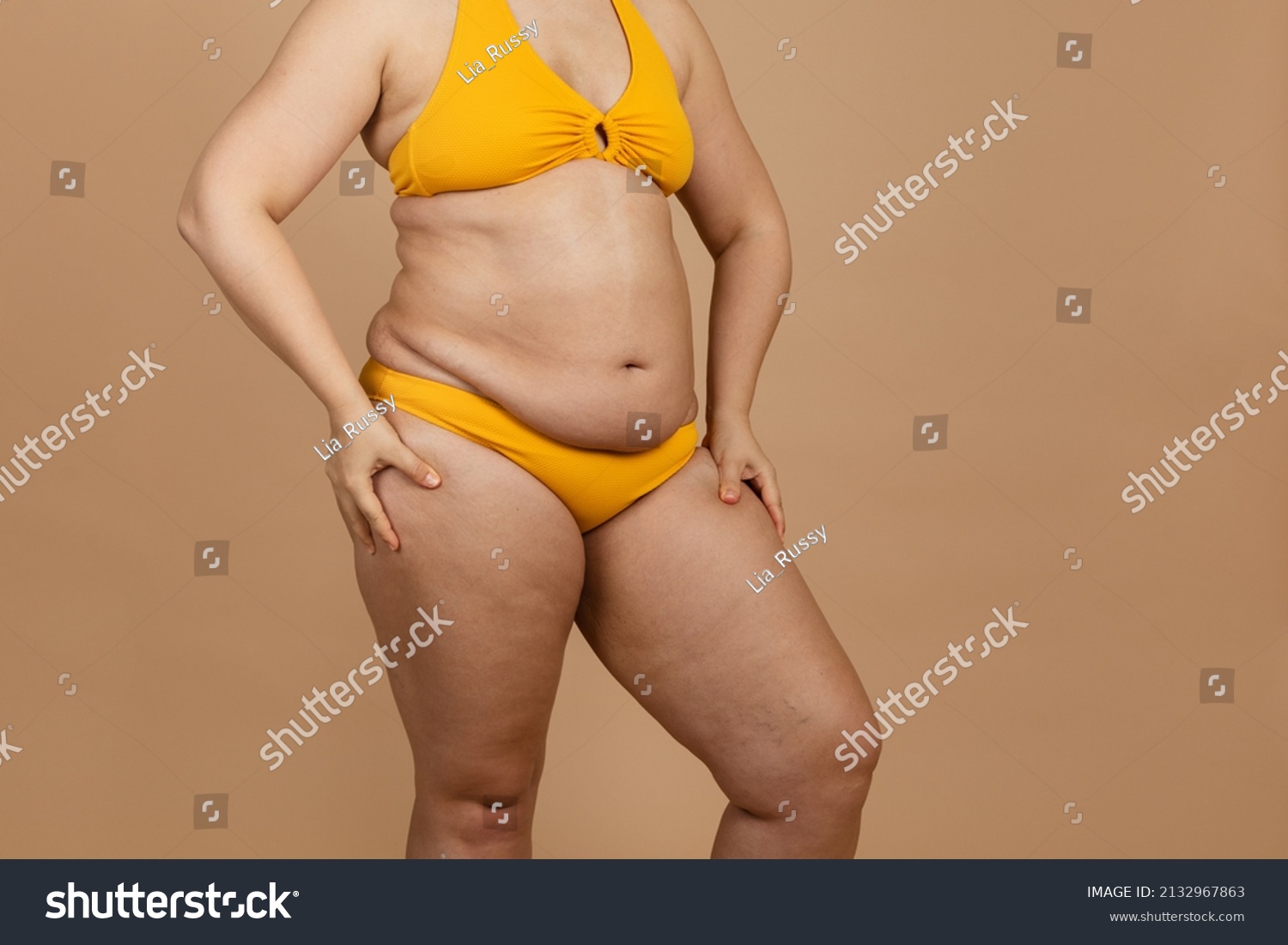 Cropped Image Overweight Fat Naked Woman Stock Photo Shutterstock