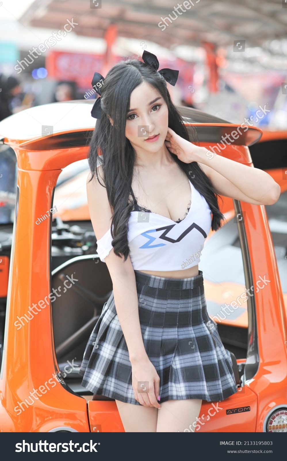 Bangkokmarch 6 Pretty Car Show 2nd Stock Photo 2133195803 Shutterstock