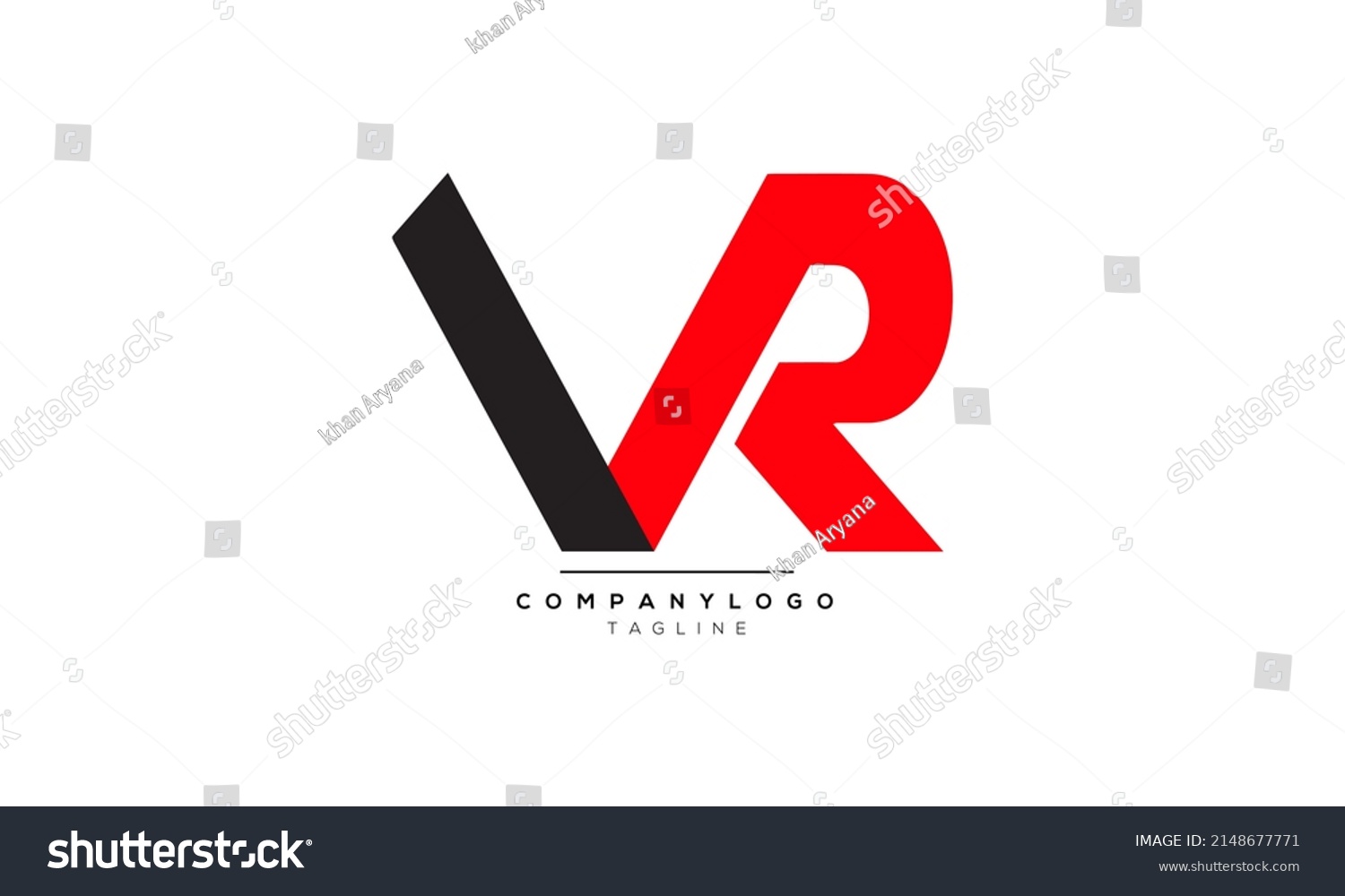 Alphabet Letters Initials Monogram Logo Vr Stock Vector Royalty Free