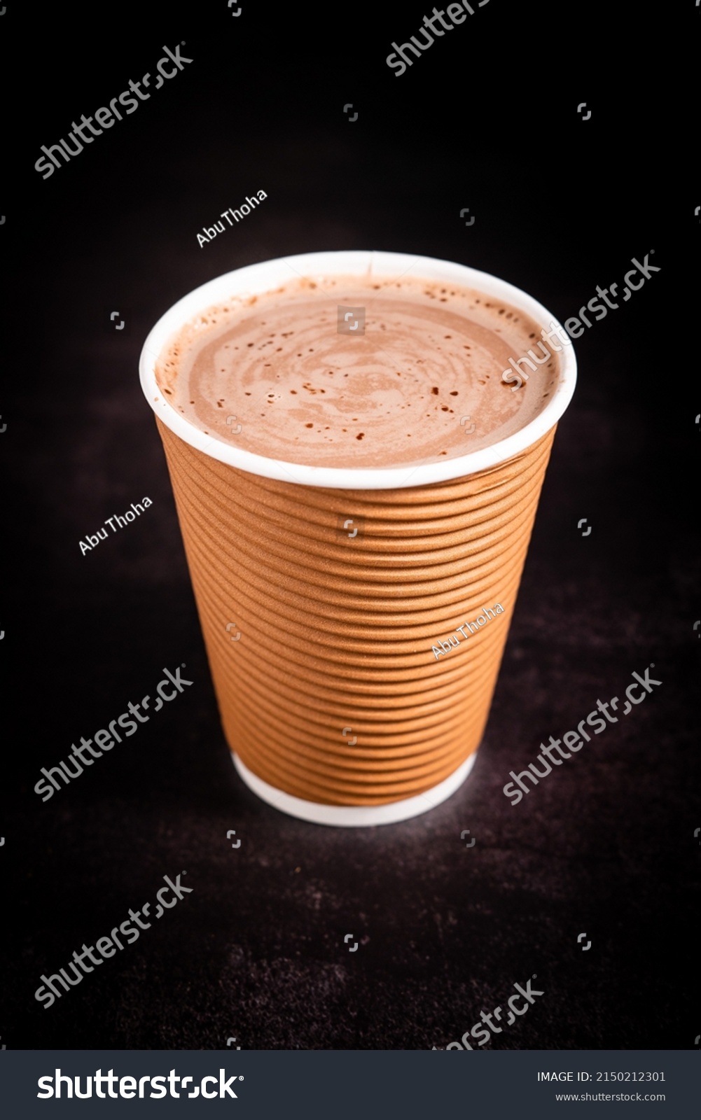 Hot Chocolate Drink Paper Cup Stock Photo 2150212301 Shutterstock