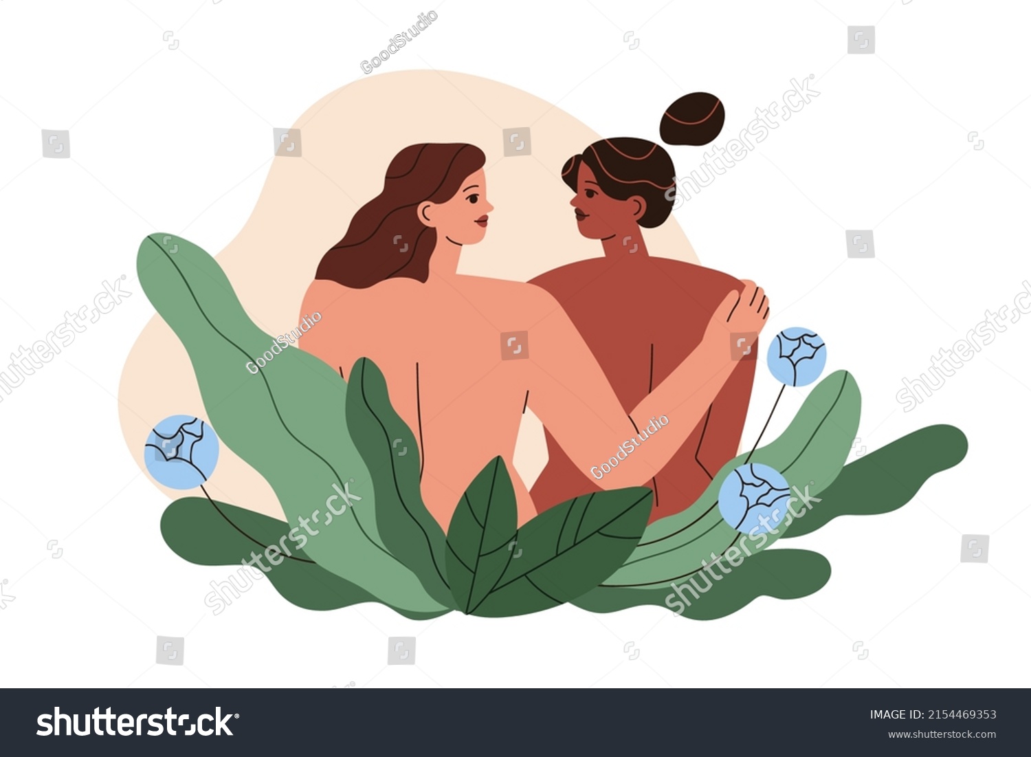 87 Nude couple on white background 库存矢量图图片和艺术矢量图 Shutterstock