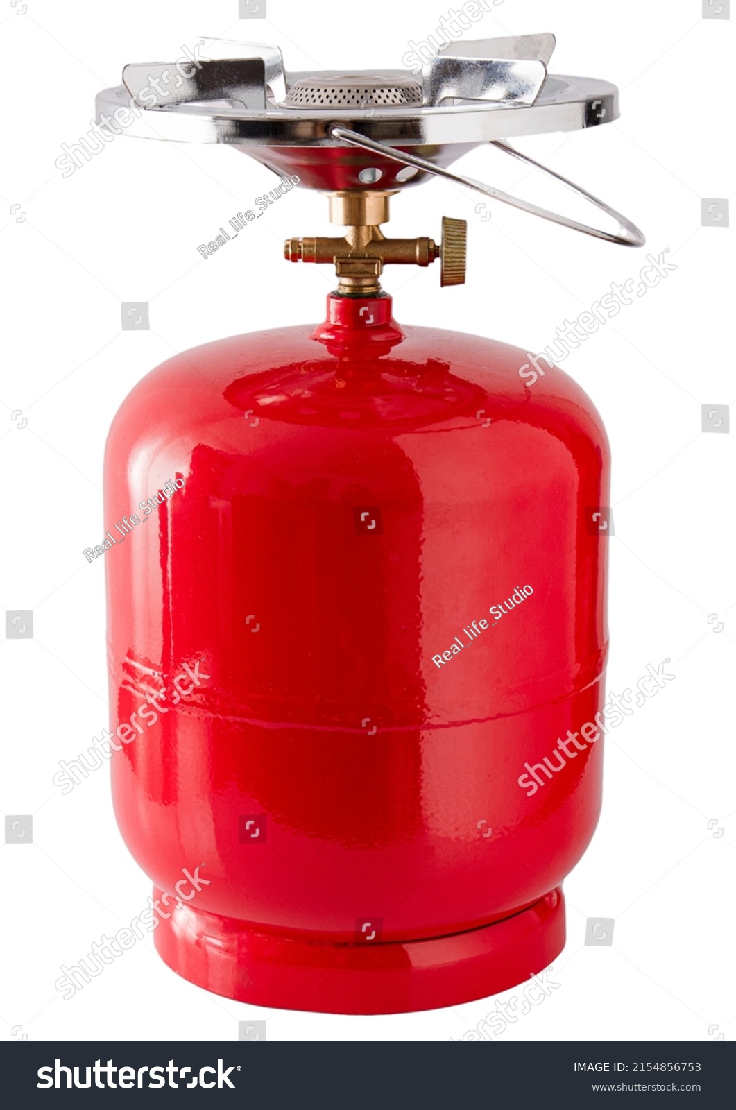 Portable Gas Bottle Small Compact Travel Stock Photo 2154856753