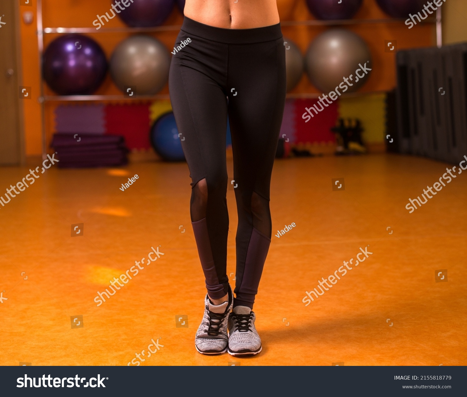 Fitness Model Black Leggings Beautiful Buttocks Stock Photo Shutterstock