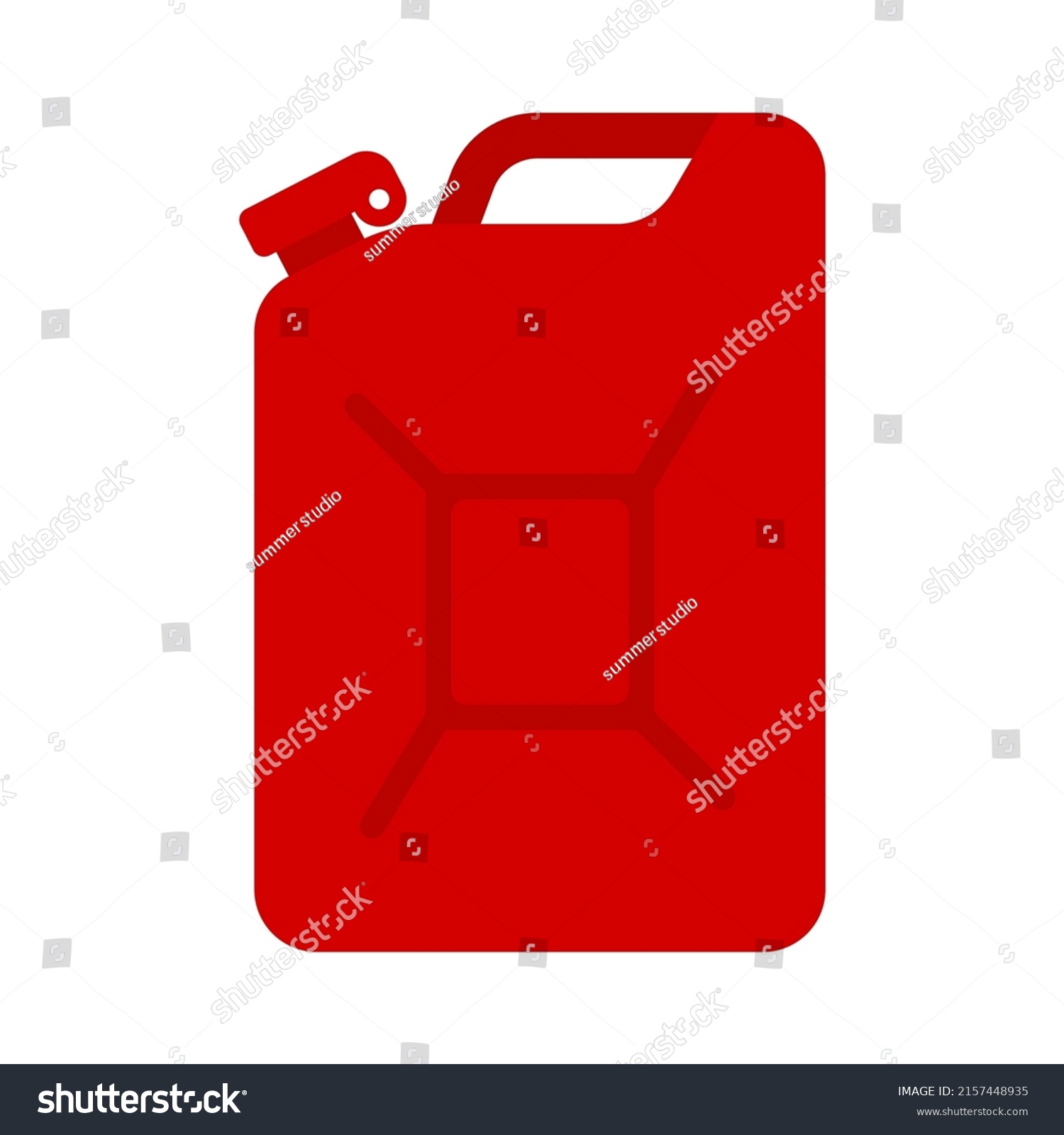 Petrol Canister Icon Jerry Can Gasoline Stock Vector Royalty Free