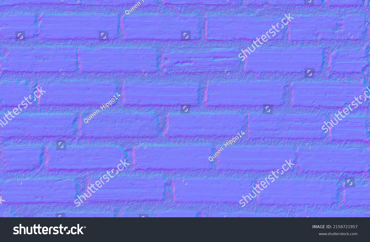 Brick Wall Texture Background Normal Map Stock Illustration