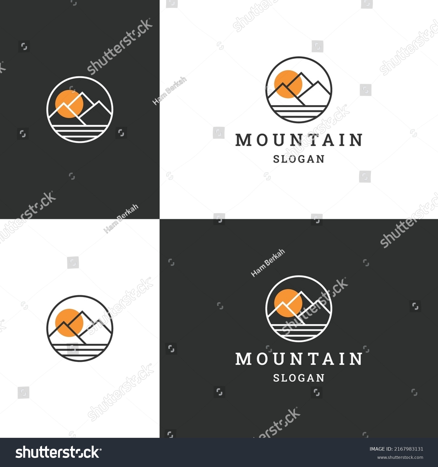 Mountain Logo Icon Design Template Vector Stock Vector Royalty Free