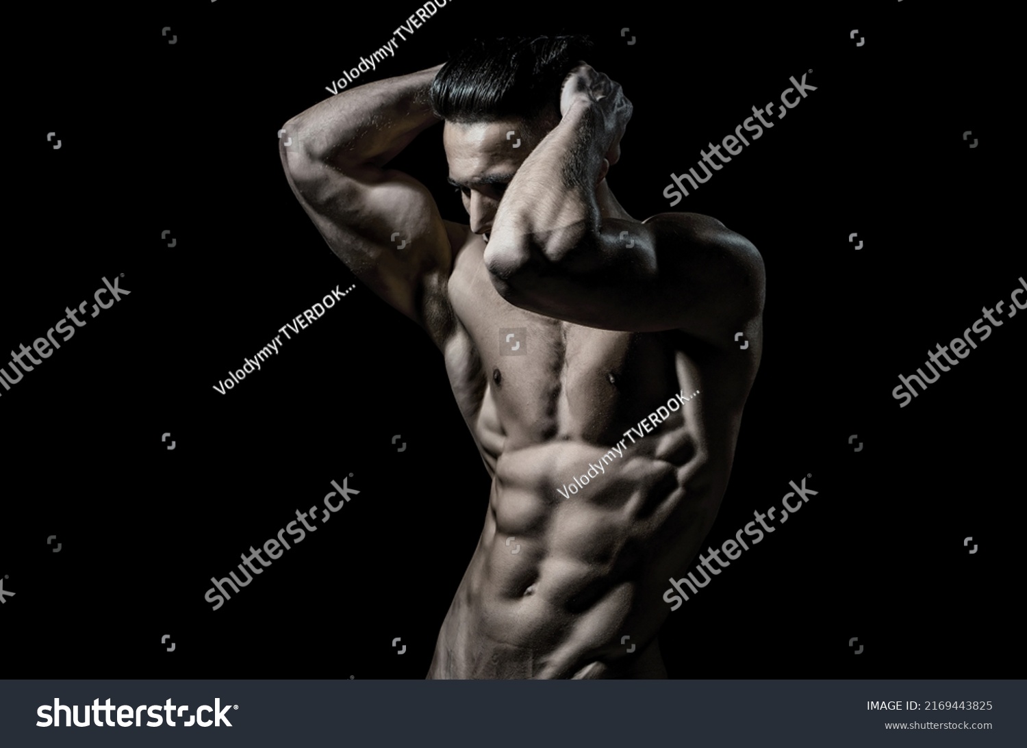 Sexy Sport Muscle Fit Guy Stripped Foto Stock Shutterstock