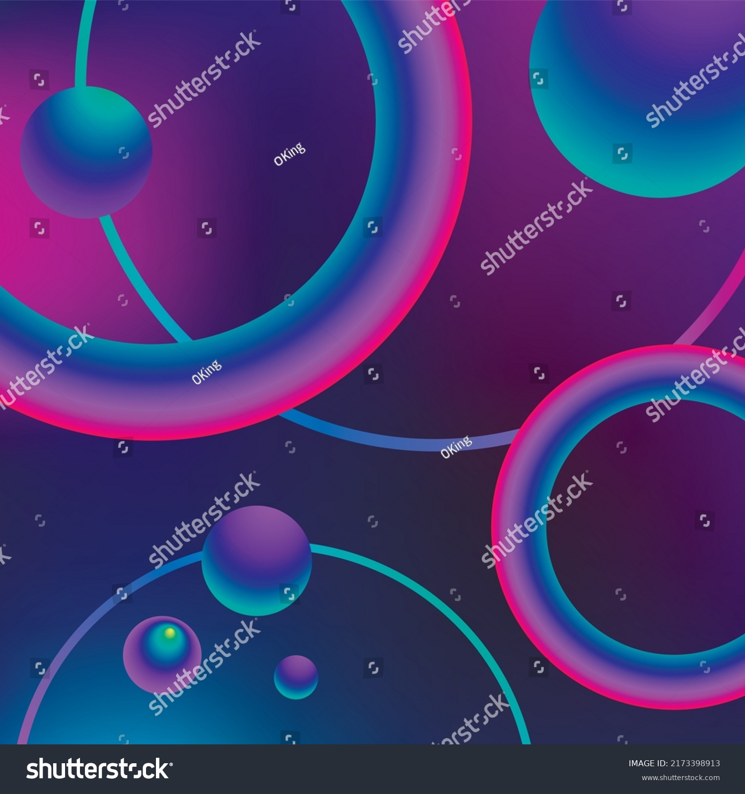 Vector Vibrant Neon Circle Glow Modern Stock Vector Royalty Free