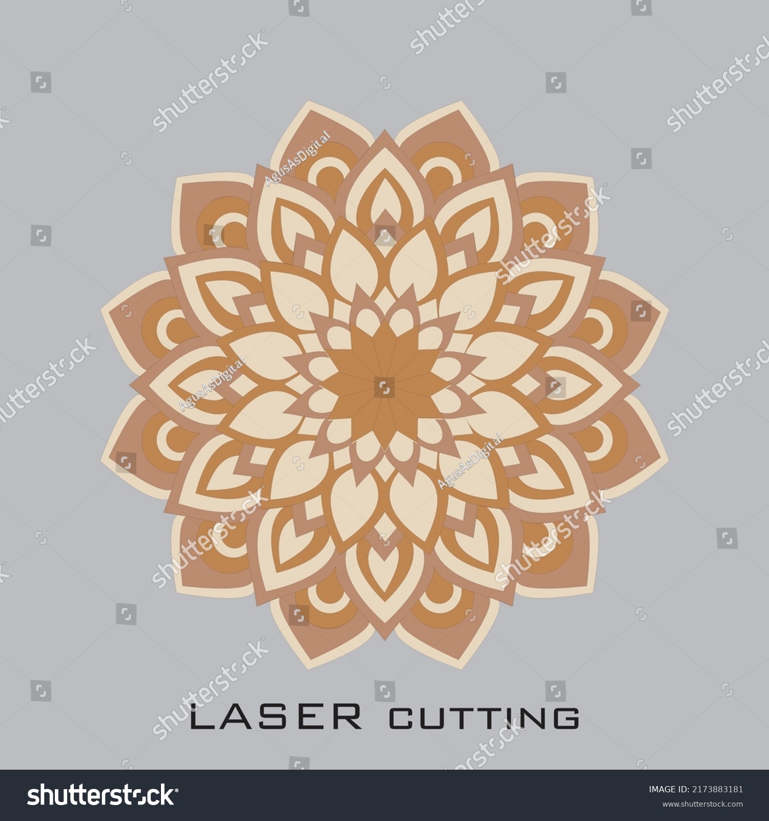 Laser Cut Layered Mandala Free Vector Stock Vector Royalty Free