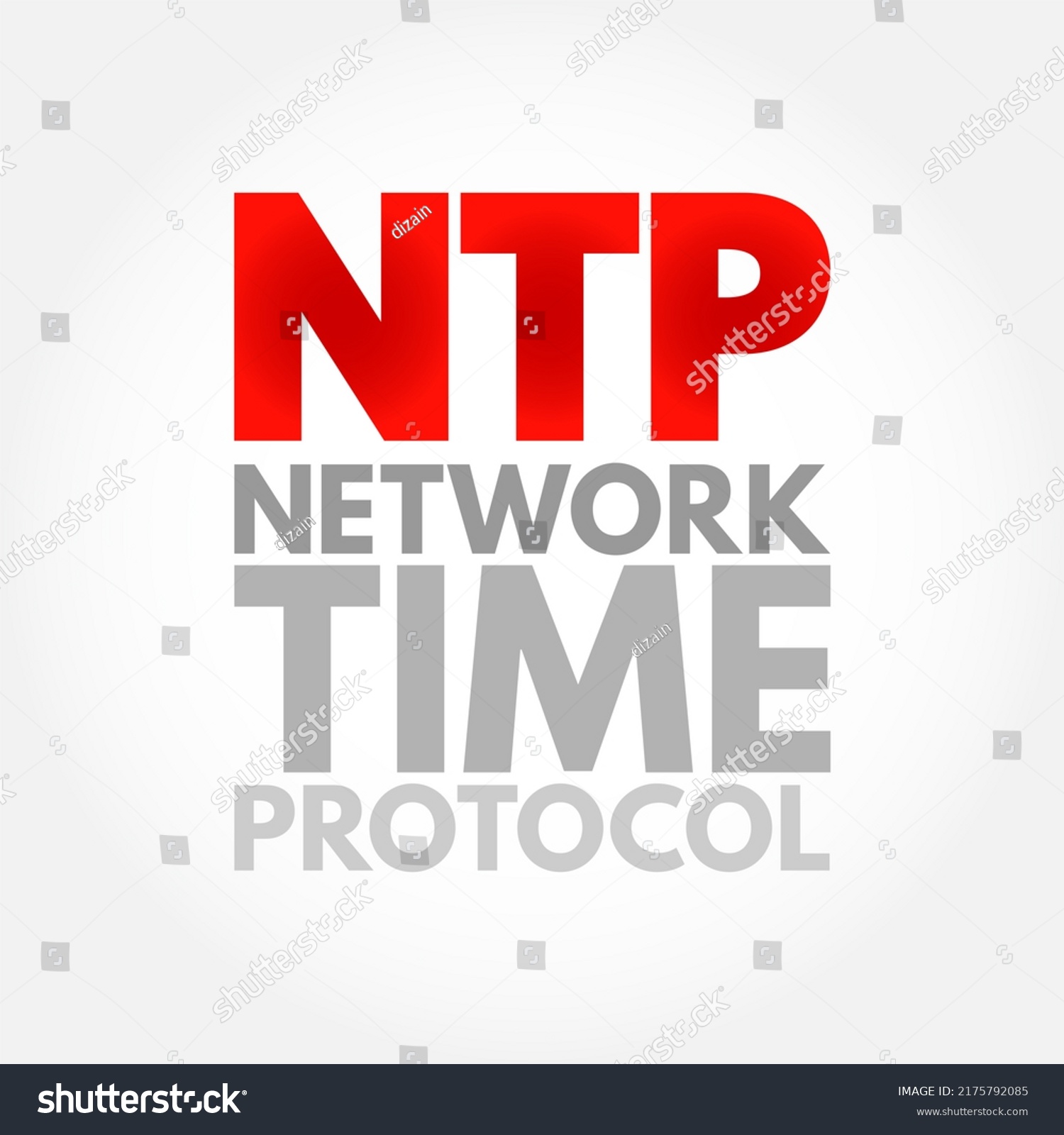 Ntp Network Time Protocol Networking Protocol Stock Illustration