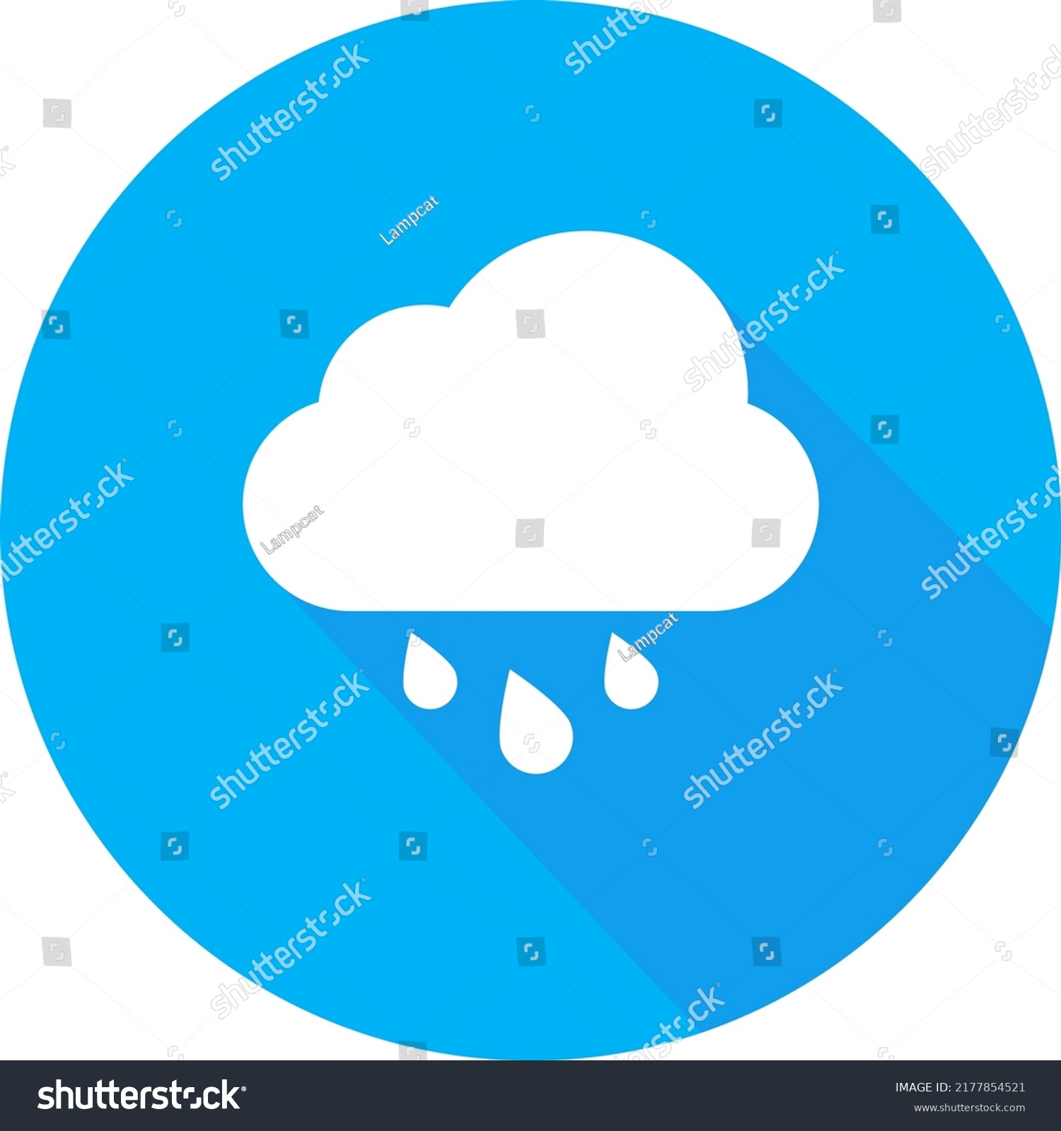 Rain Cloud Icon Art Cloud Rain Stock Vector Royalty Free