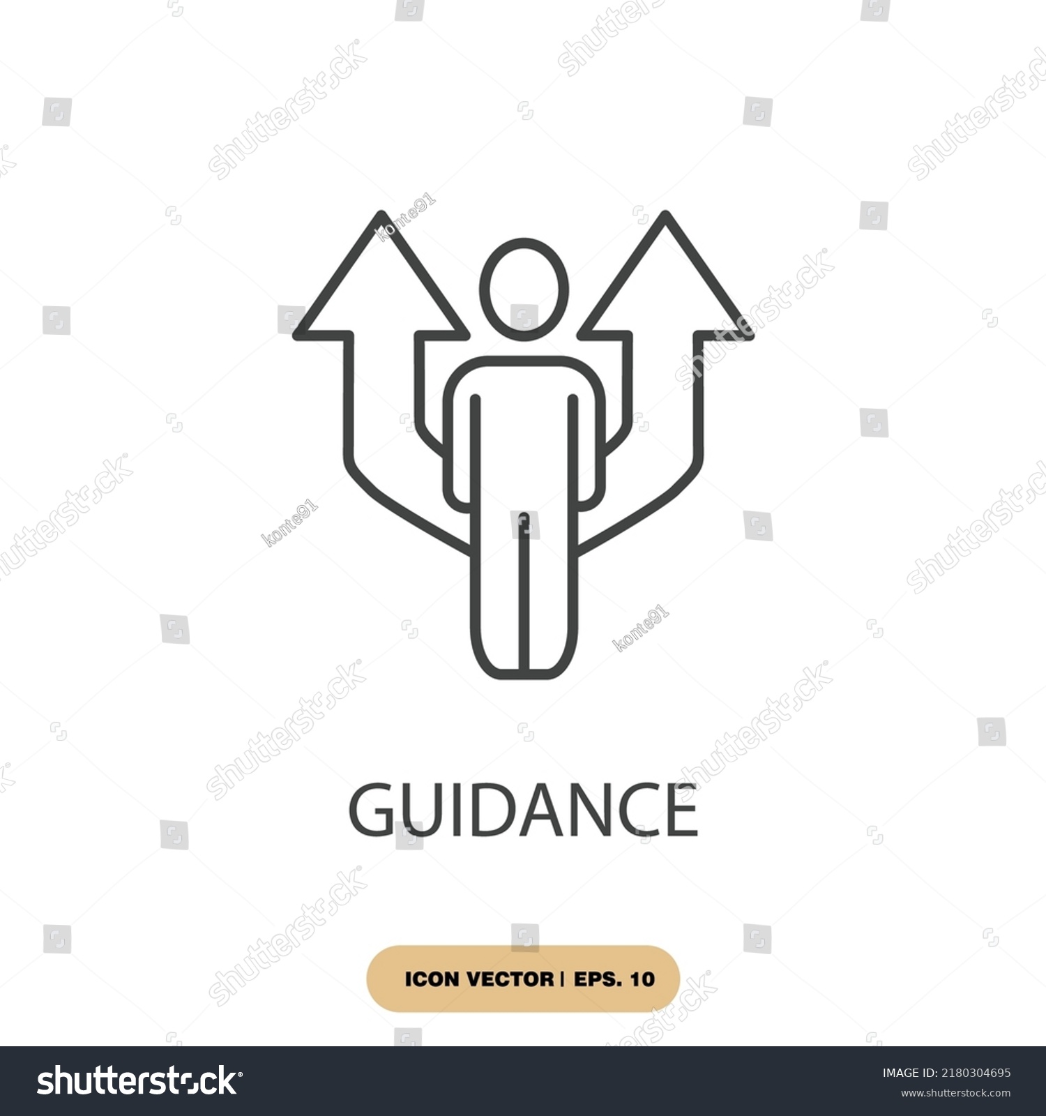 Guidance Icons Symbol Vector Elements Infographic Stock Vector Royalty