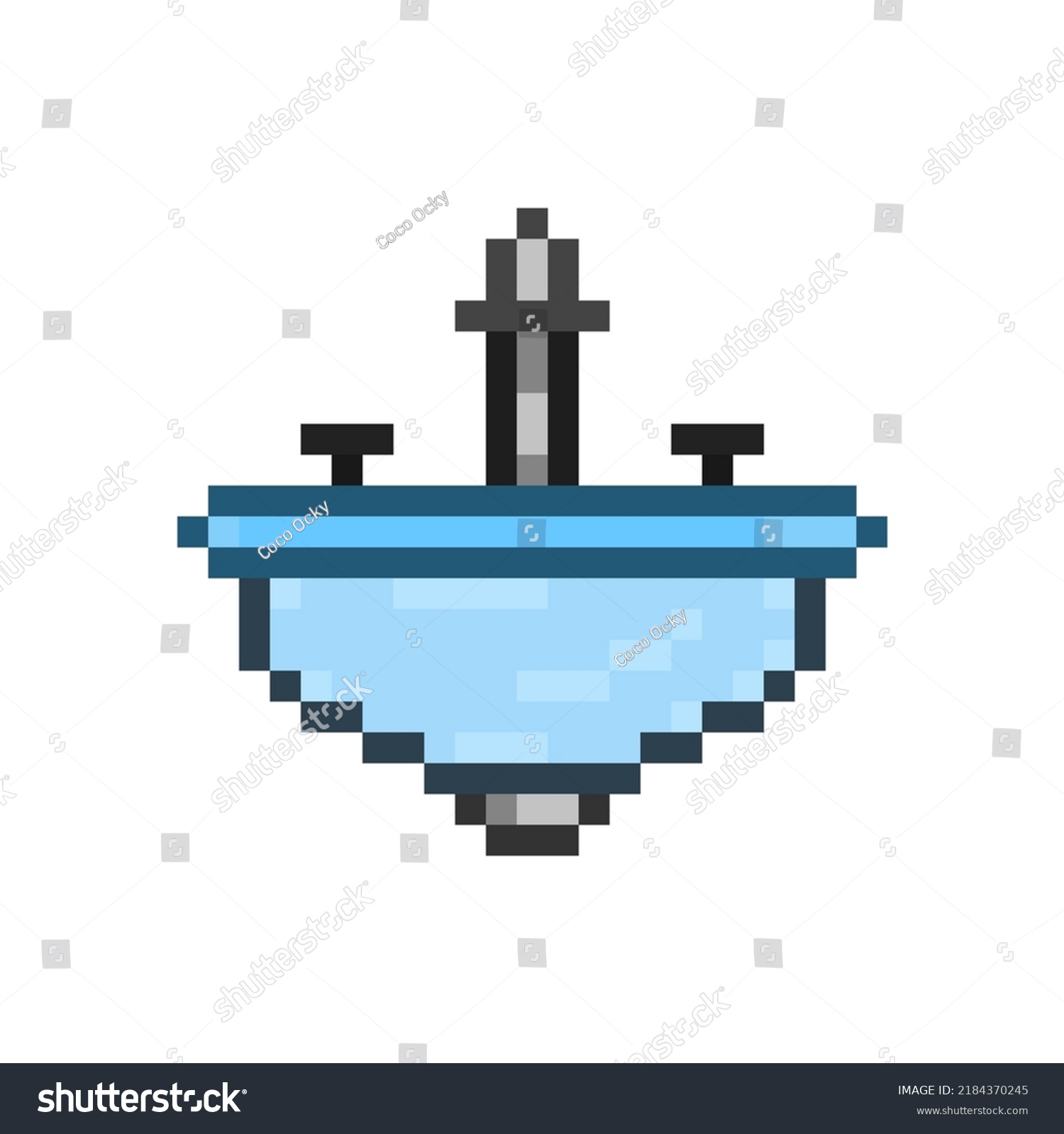 Pixel Art Style Old Videogames Style Stock Vector Royalty Free