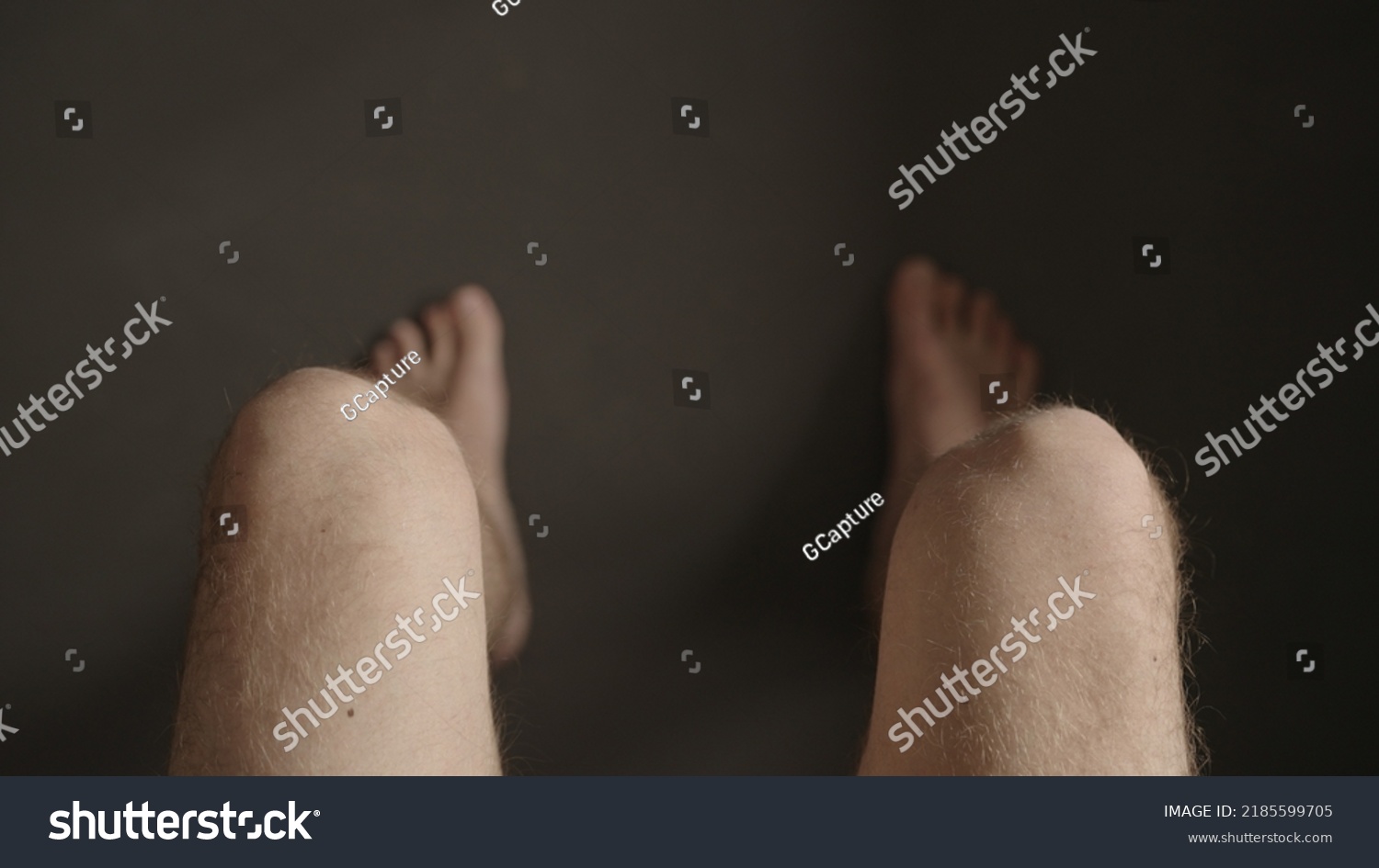 Man Sitting Naked Legs Indoor Wide Stock Photo Shutterstock