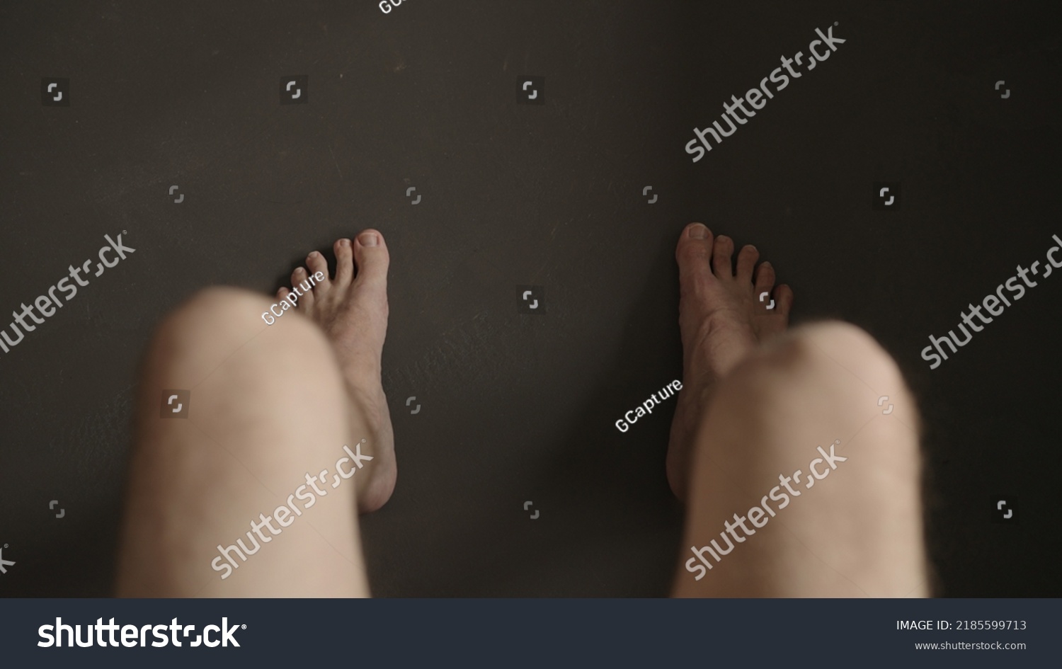 Man Sitting Naked Legs Indoor Wide Stock Photo 2185599713 Shutterstock