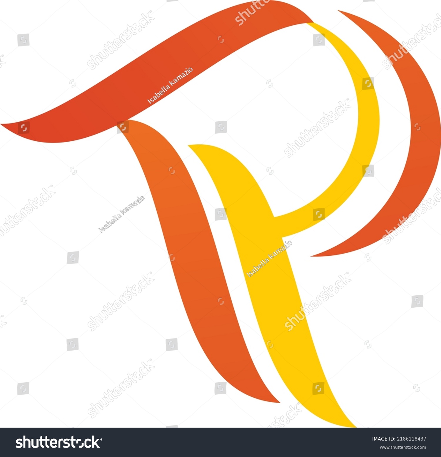 P Letter Monogram Letter Logo Stock Vector Royalty Free