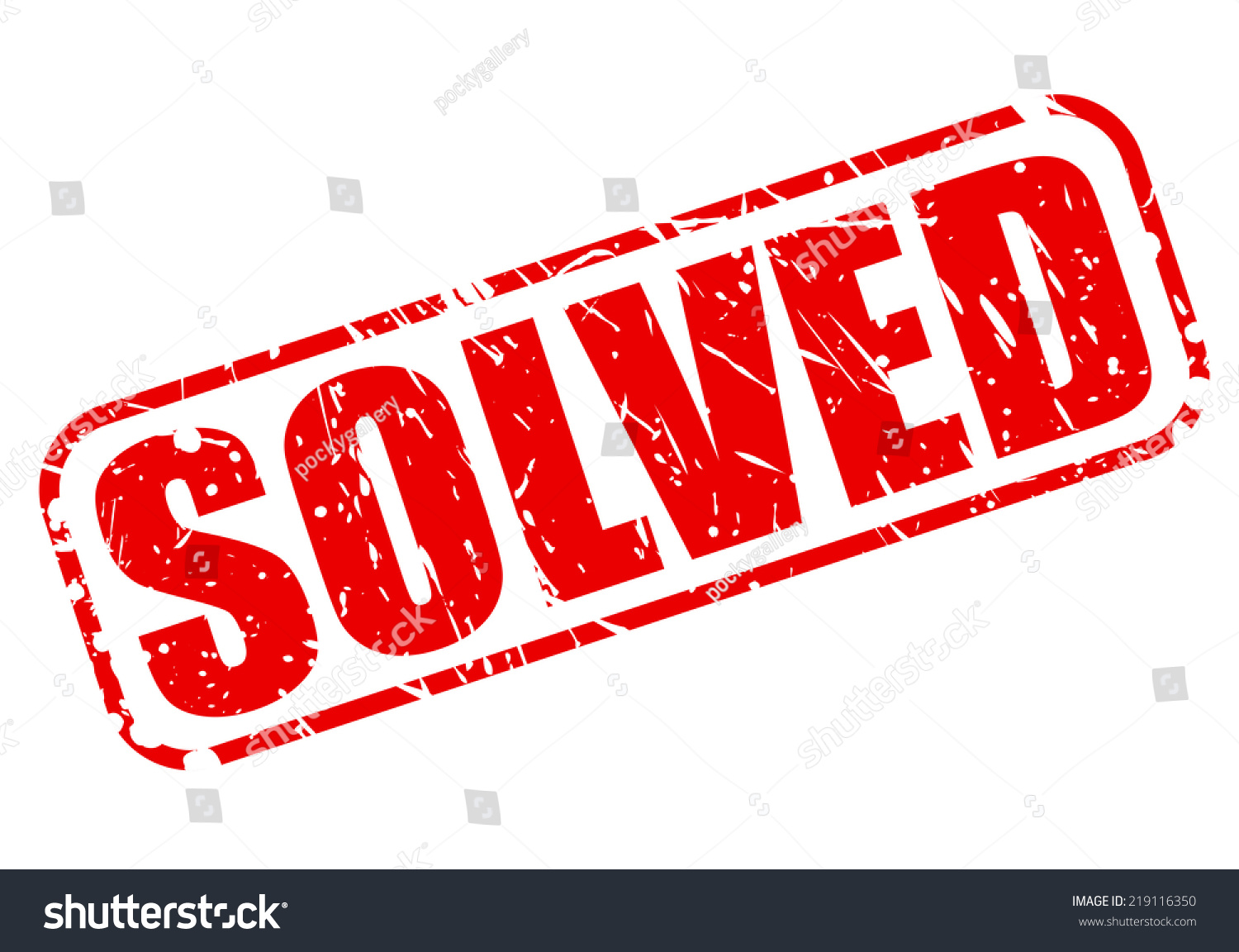 Solved Red Stamp Text On White Stock Vector Royalty Free 219116350