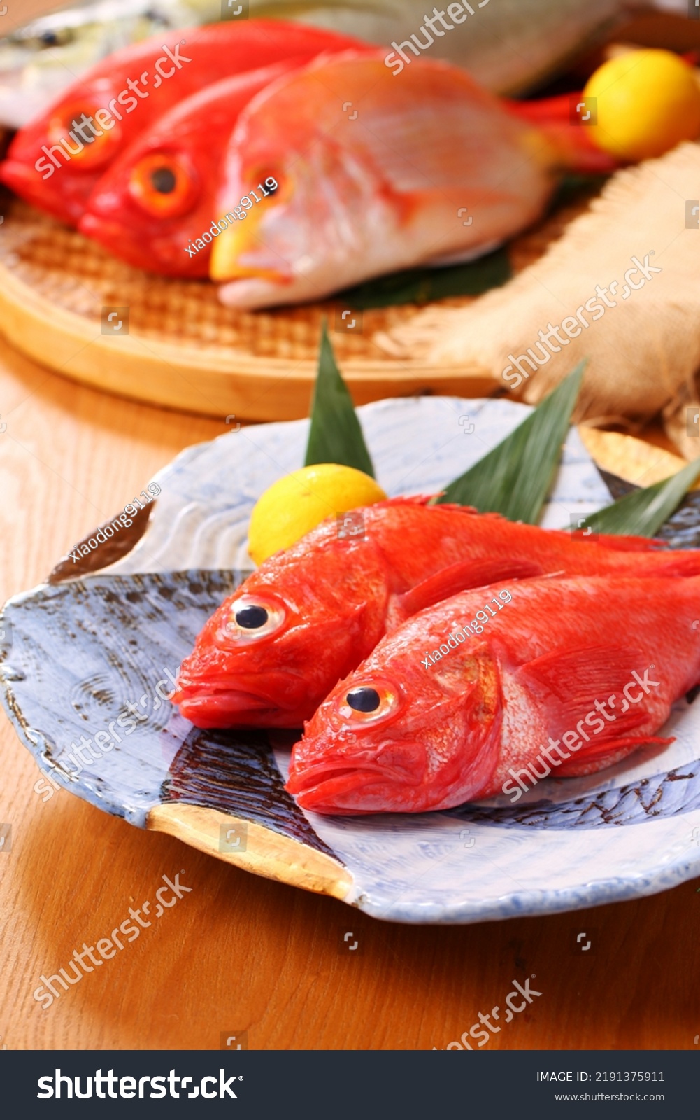 Kinmedai Japanese Fresh Whole Red Snapper Stock Photo 2191375911