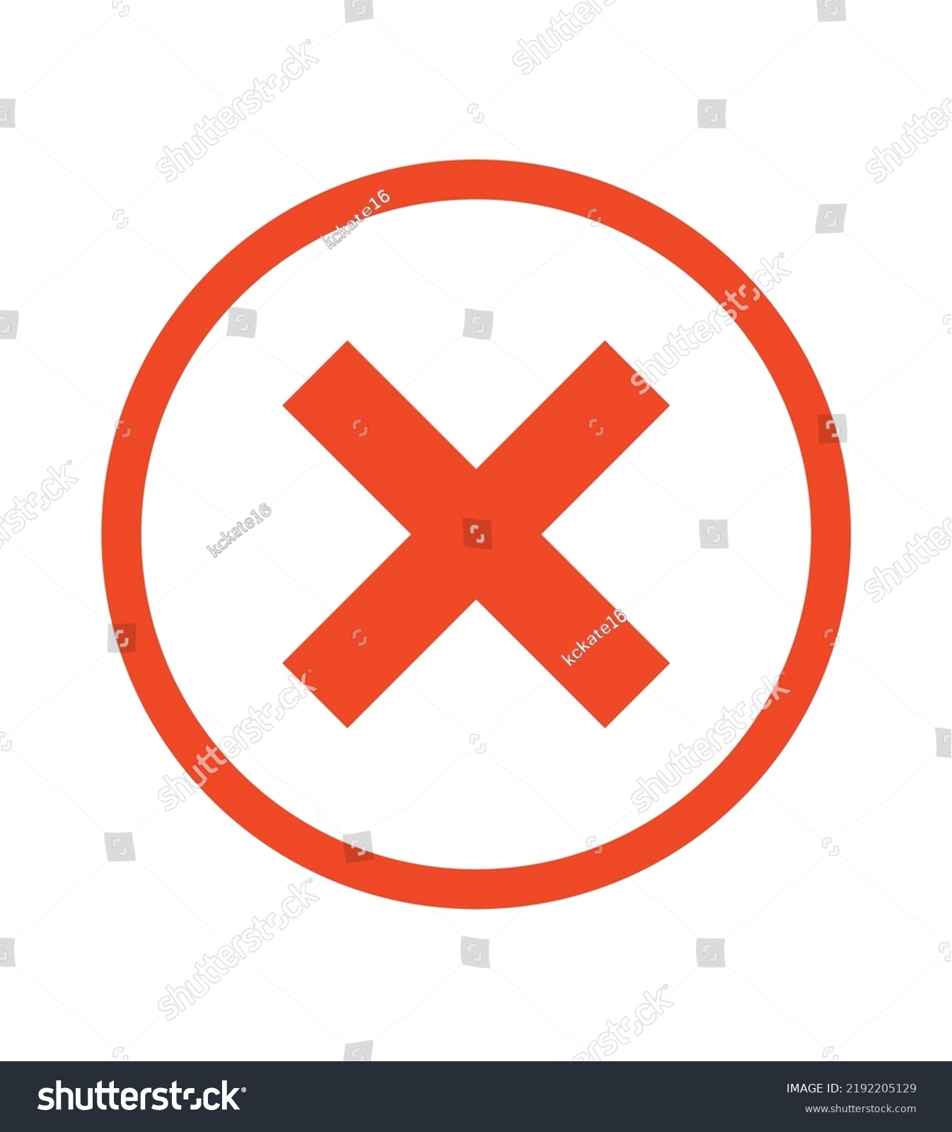 Cross Sign Element Red Grunge X Stock Vector Royalty Free