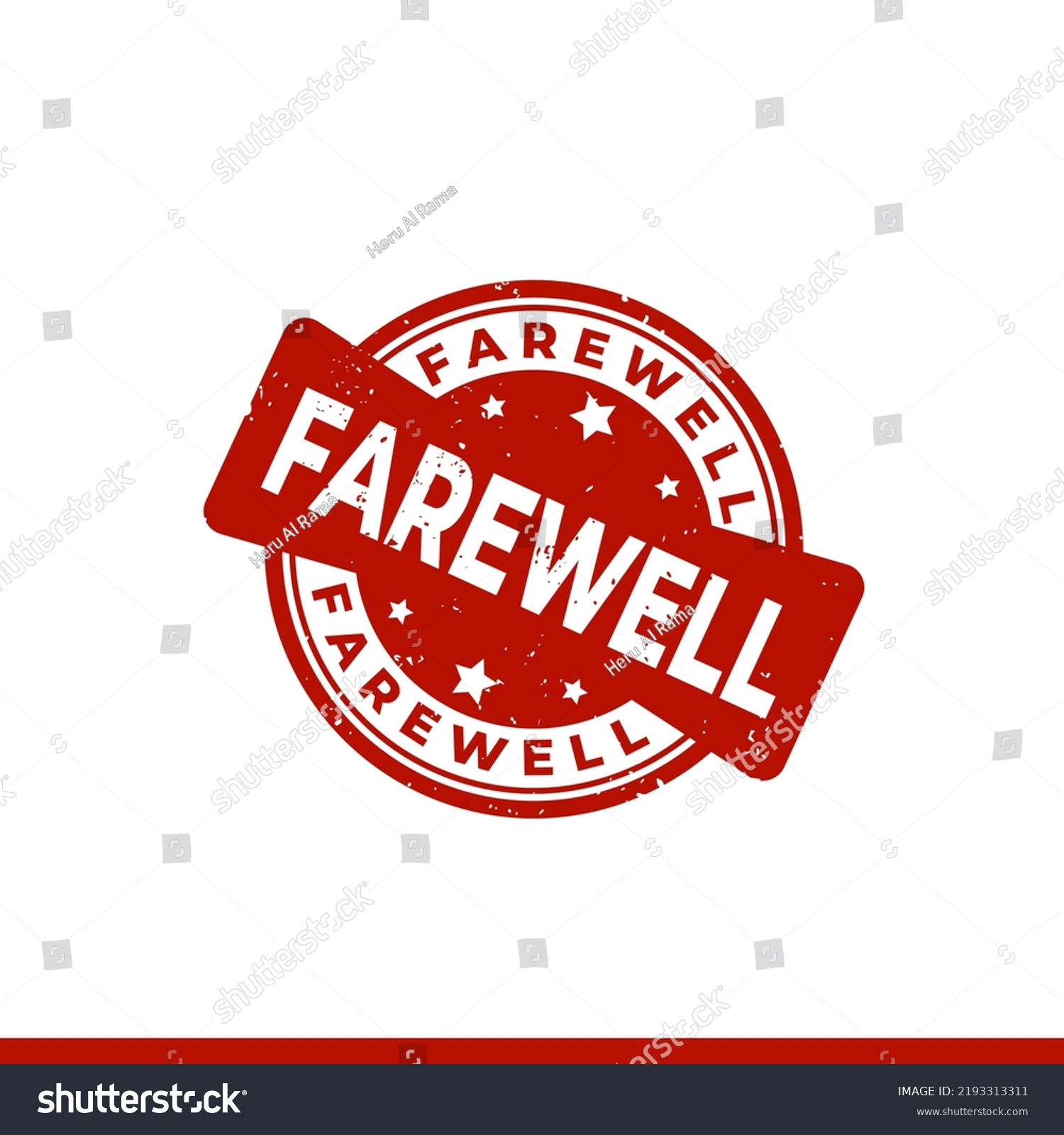 Farewell Sign Stamp Grunge Rubber On Stock Vector Royalty Free