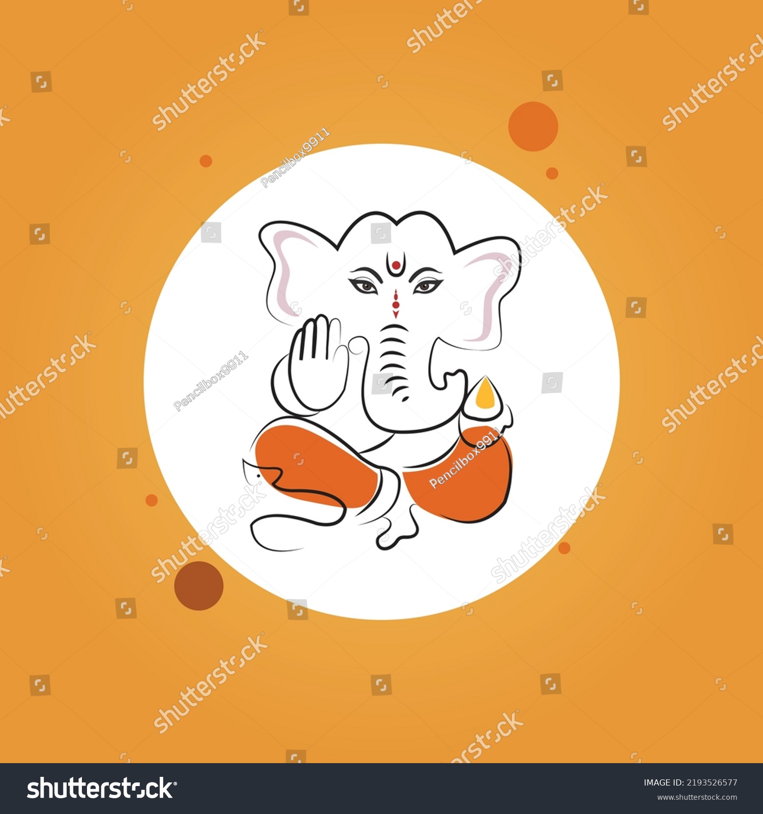 Lord Ganesh Chaturthi Important Day Stock Vector Royalty Free