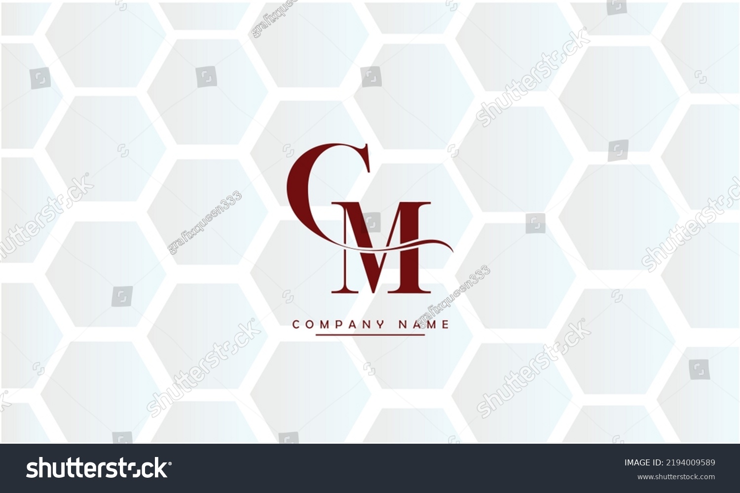 Cm Mc Abstract Letters Logo Monogram Stock Vector Royalty Free