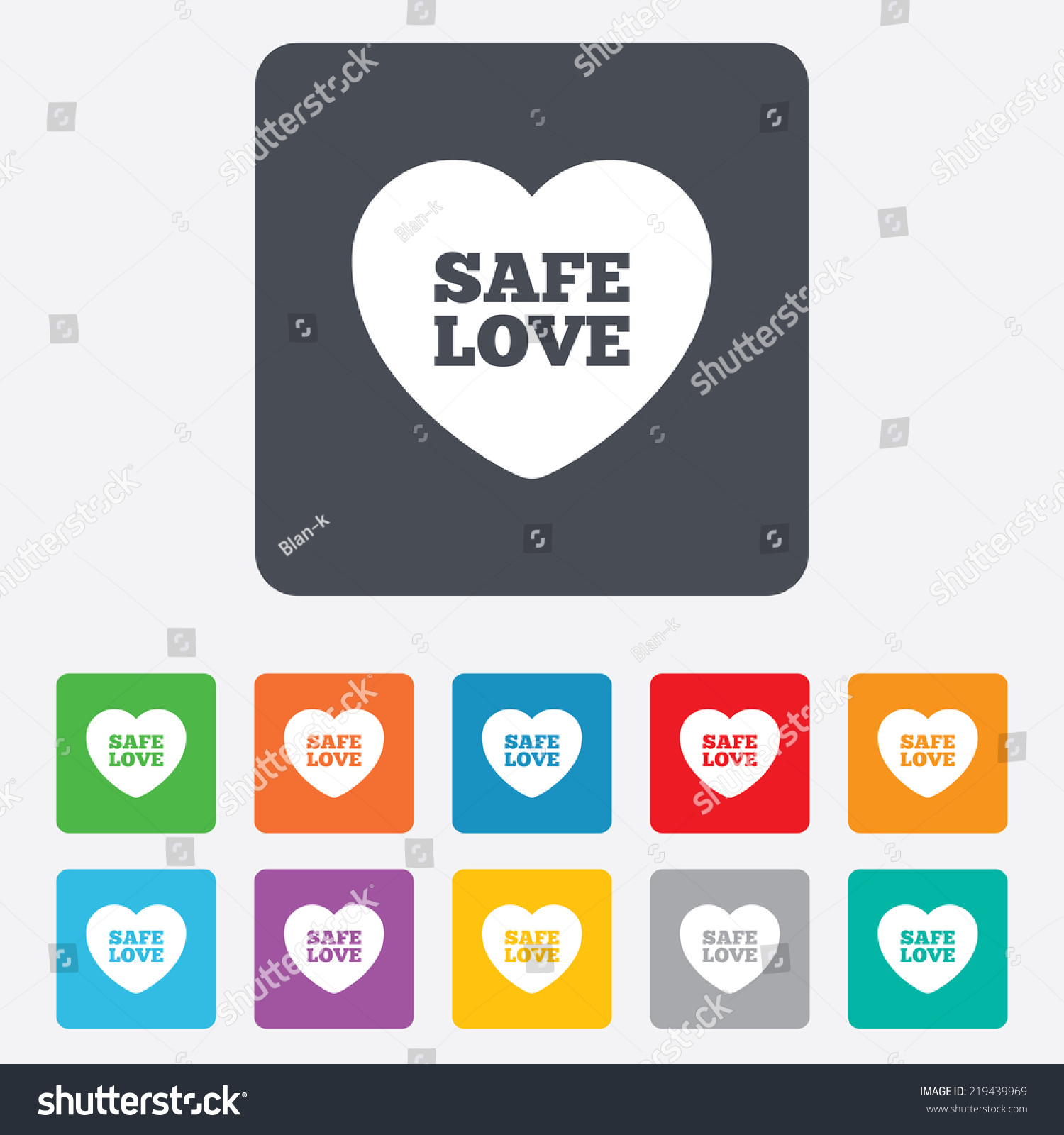 Safe Love Sign Icon Safe Sex Stock Illustration Shutterstock