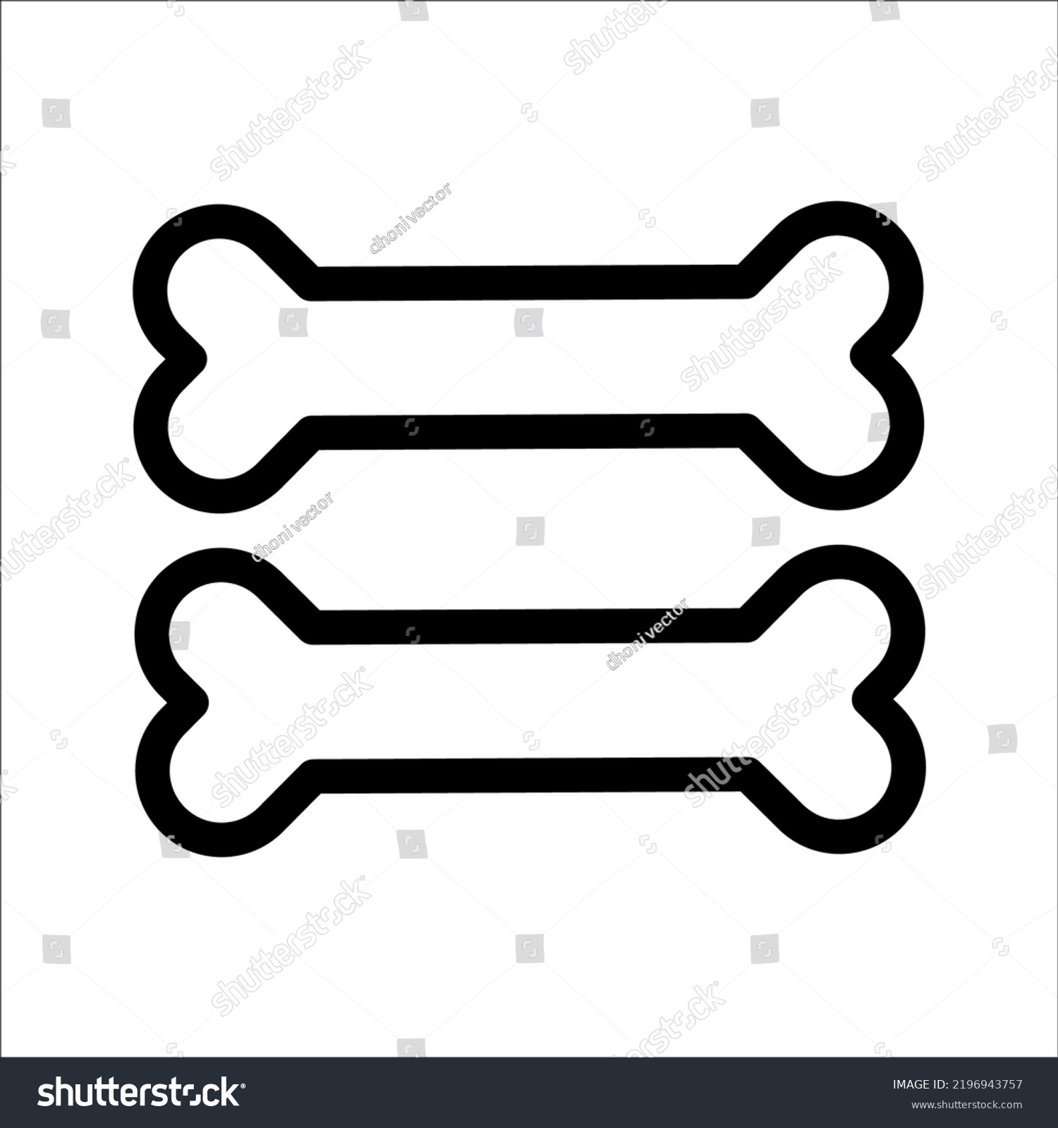 Strong Healthy Bones Icon Human Health Stock Vector Royalty Free