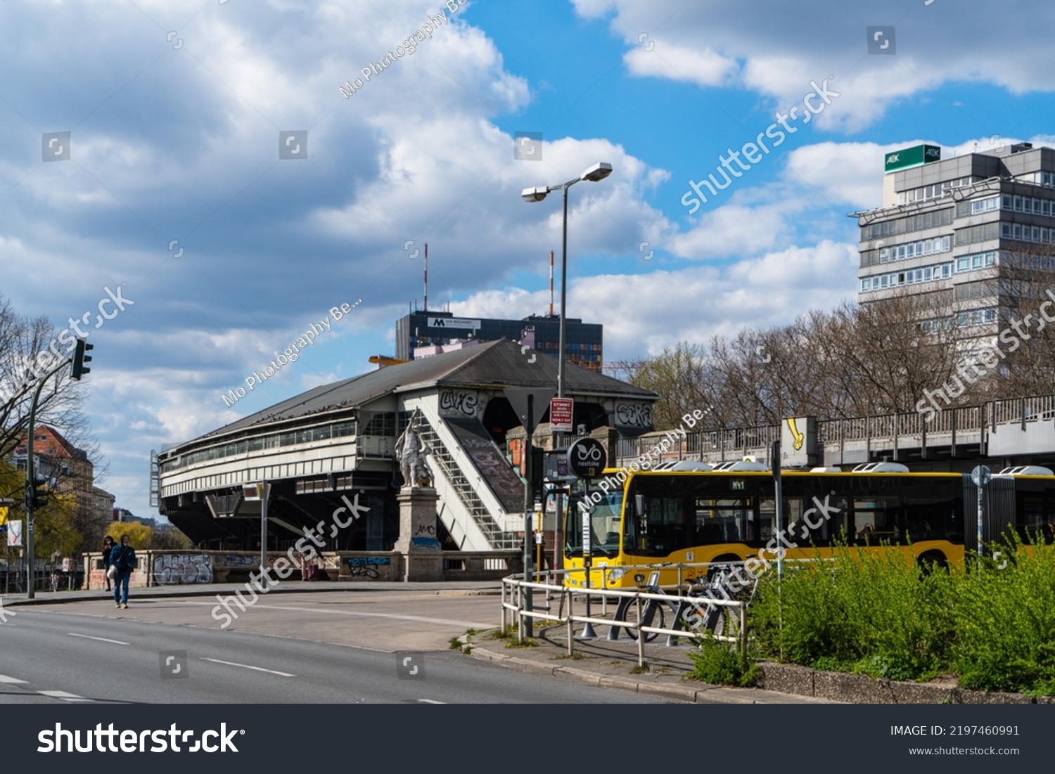 Berlin Kreuzberg 2022 Hallesches Tor Subway Stock Photo 2197460991