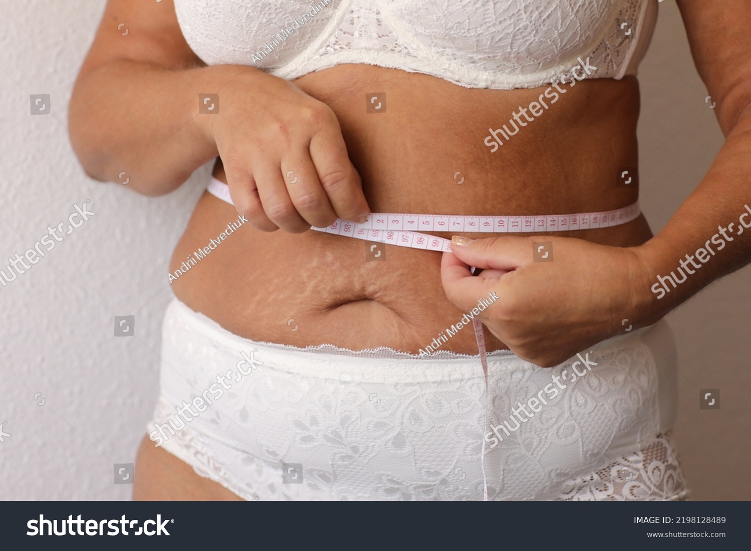 Cropped Photo Naked Overweight Woman Belly Stock Photo Shutterstock
