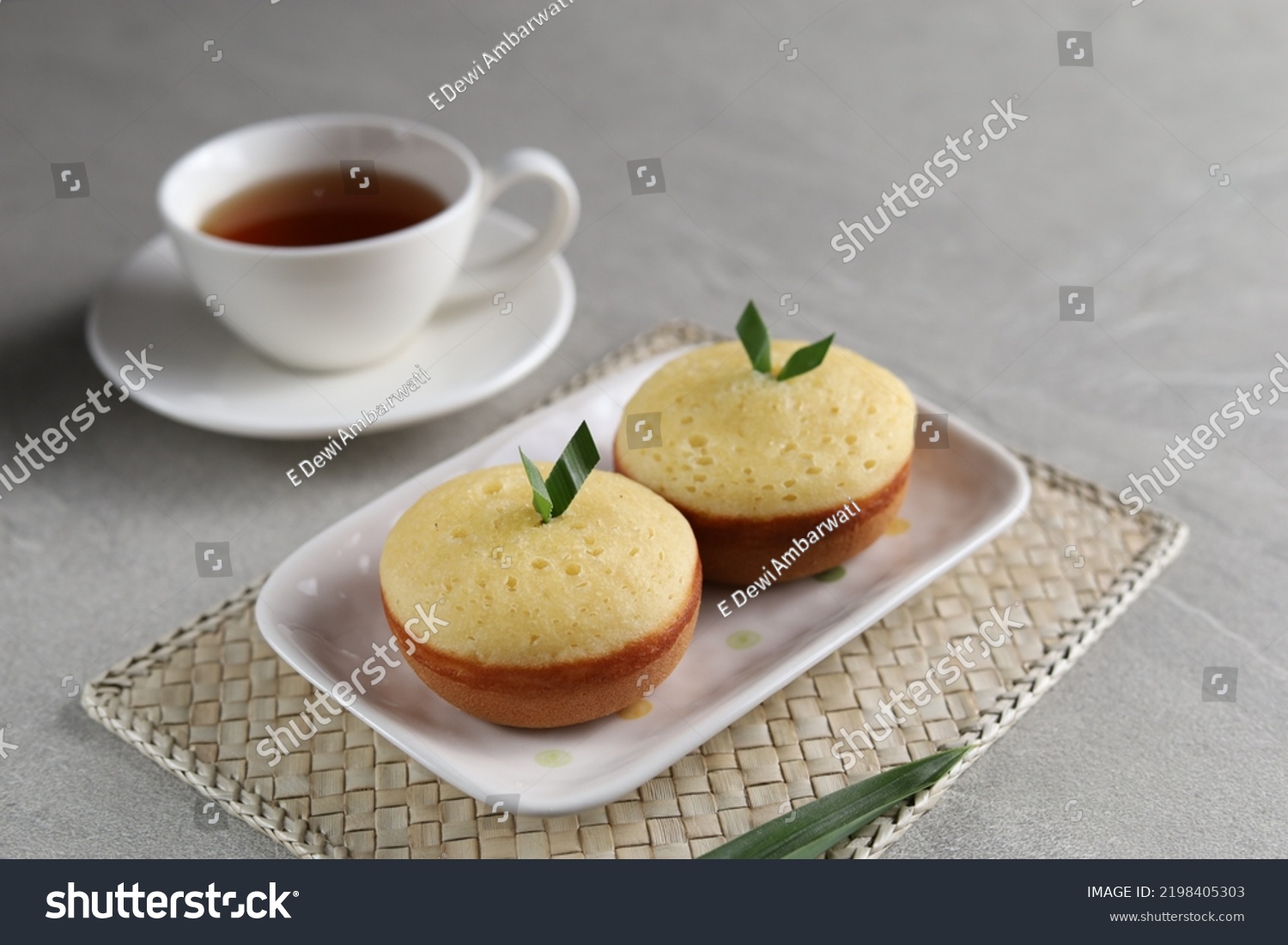 Kue Apem Jawa Indonesian Traditional Snack Stock Photo