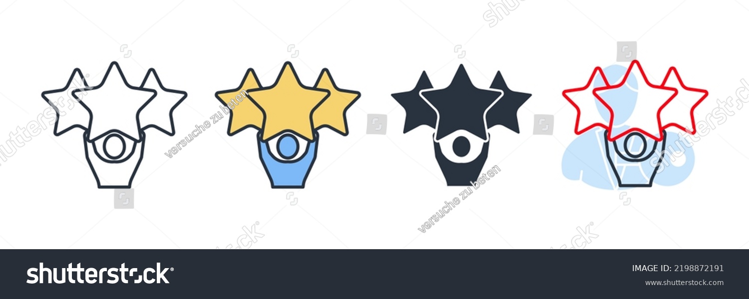 Man Star Icon Logo Vector Illustration Stock Vector Royalty Free