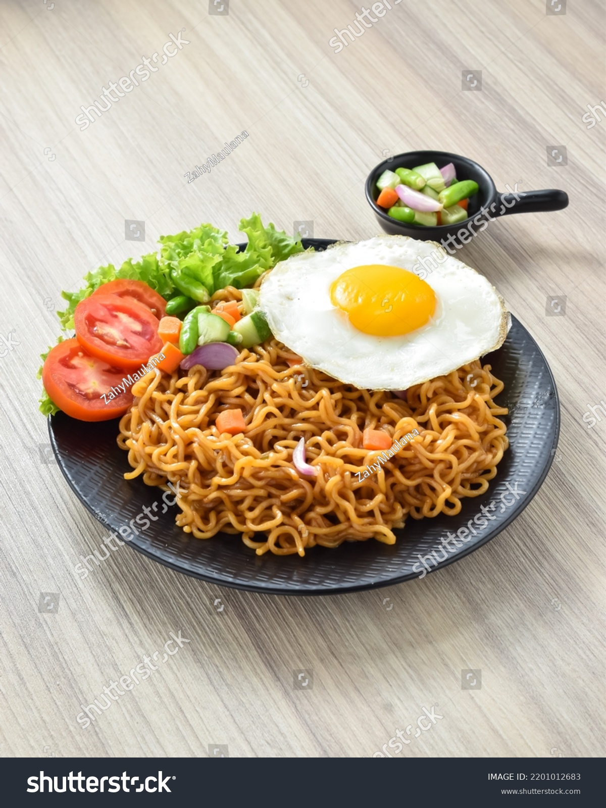 Indomie Goreng Indonesian Popular Instant Fried Stock Photo