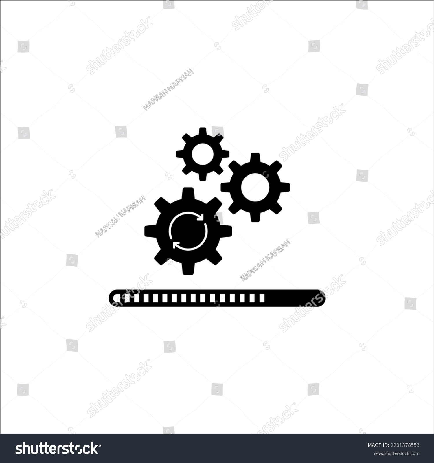 Loading Process Update System Icon Concept Stock Vector Royalty Free