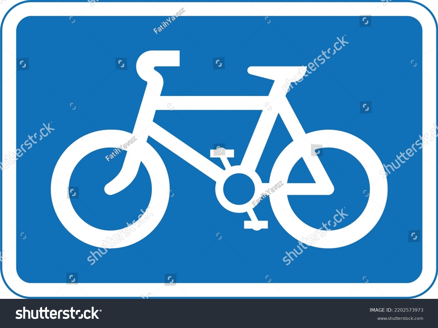 Recommended Route Pedal Cycles Highway Code Stock Vector Royalty Free