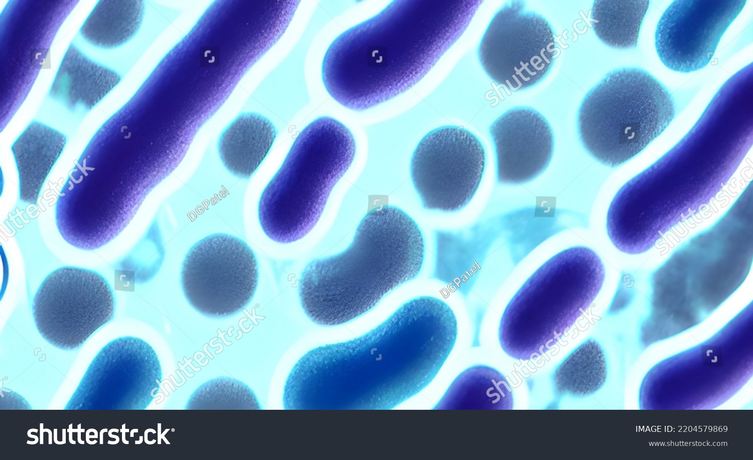 3d Render Bacteria Virus 3d Render Stock Illustration 2204579869