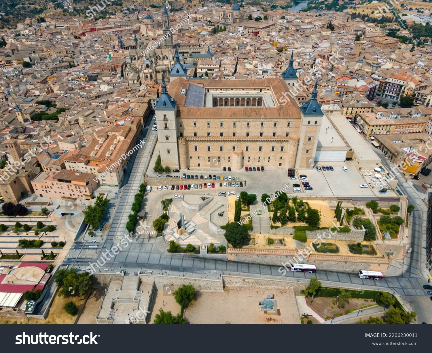 Aerial View Toledo Alcazar Fortress Stock Photo Shutterstock