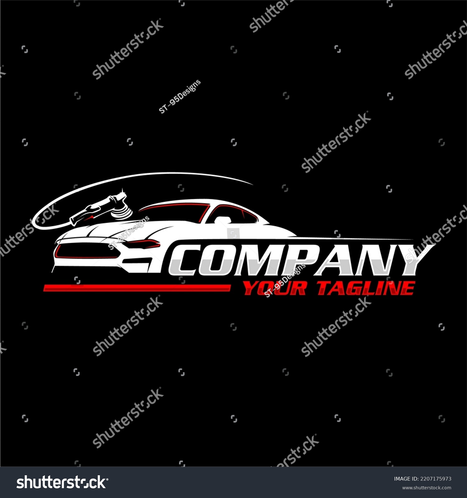 Detailing Car Logo Car Wash Logo Stock Vector Royalty Free